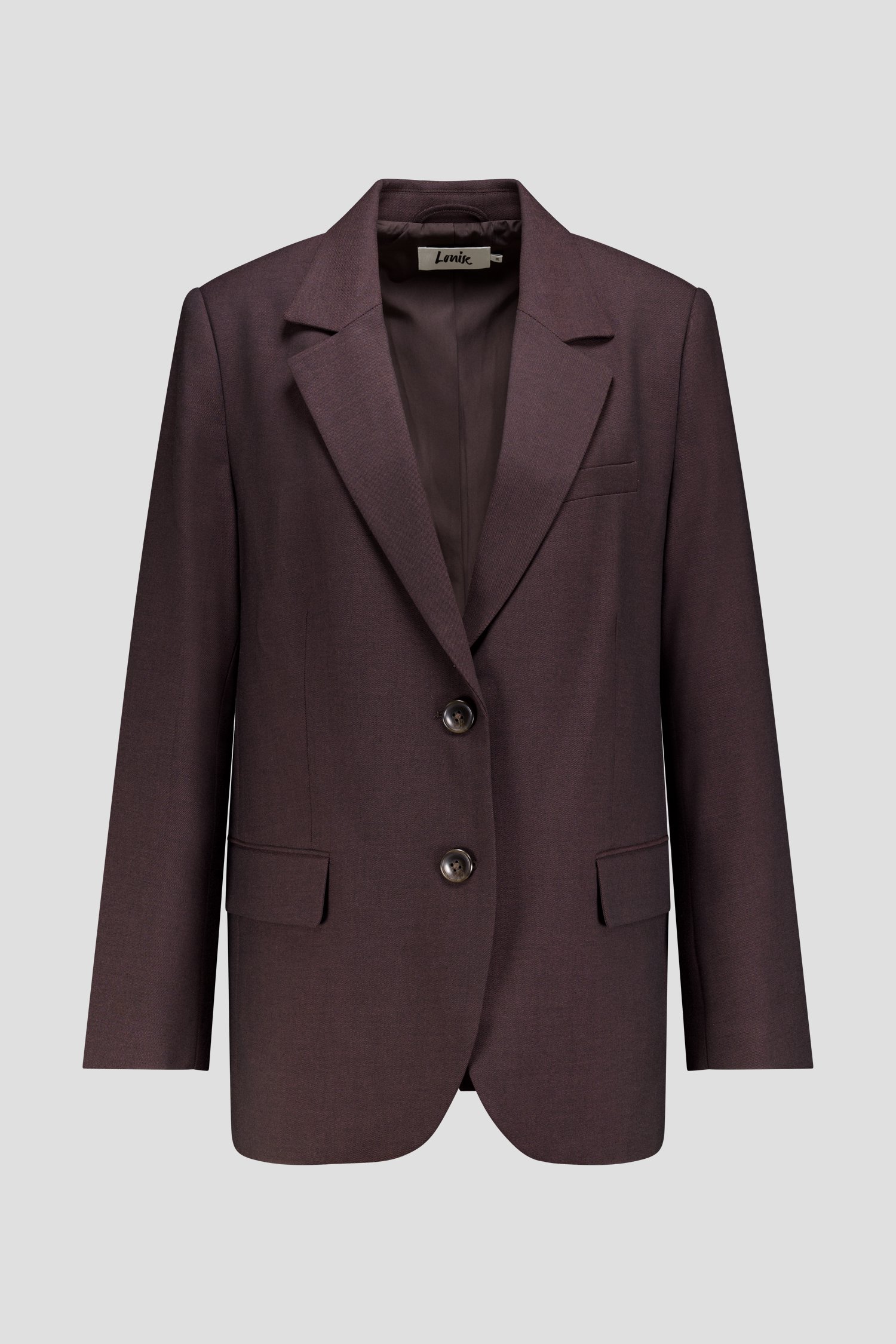 Productfoto 1 van Donkerbruine blazer door Louise voor Dames