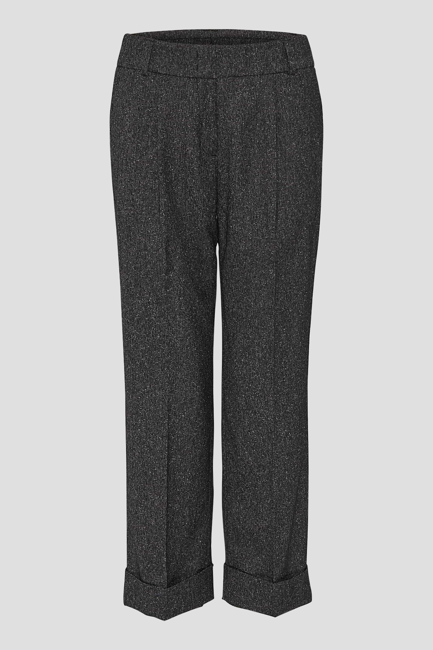 Donkergrijze geklede broek - 7/8 lengte van Opus voor Dames