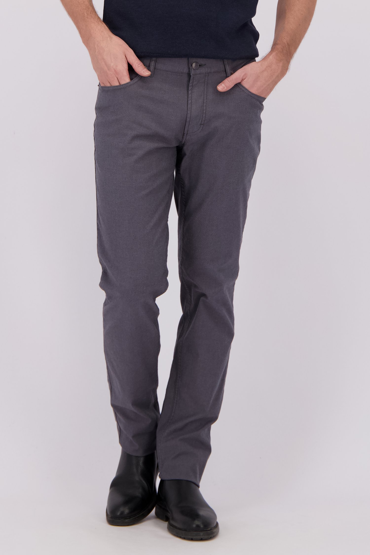 Detail van Donkergrijze jeans - Jackson - Regular fit  door Brassville voor Heren