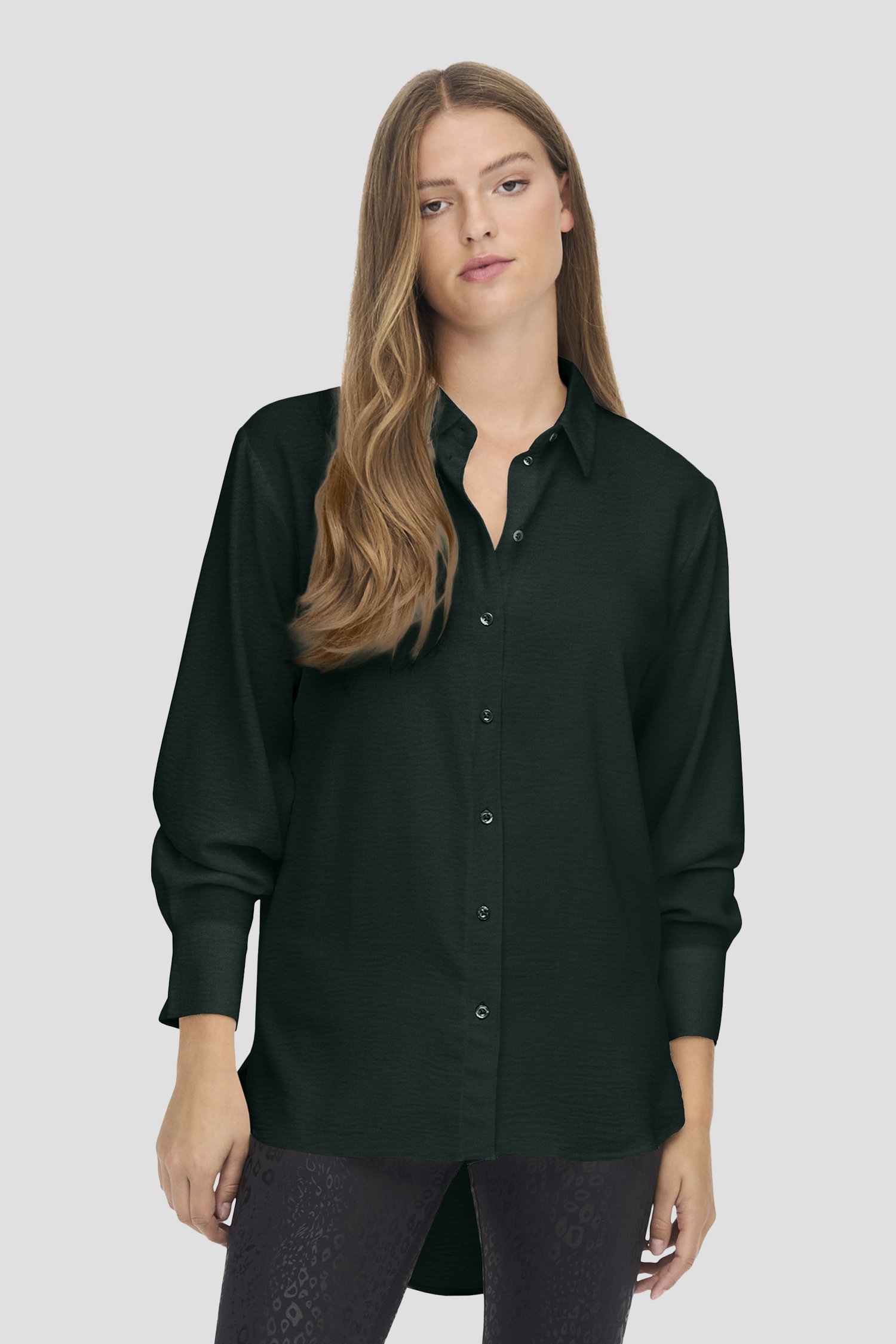 Donkergroene blouse met lange mouwen van JDY voor Dames
