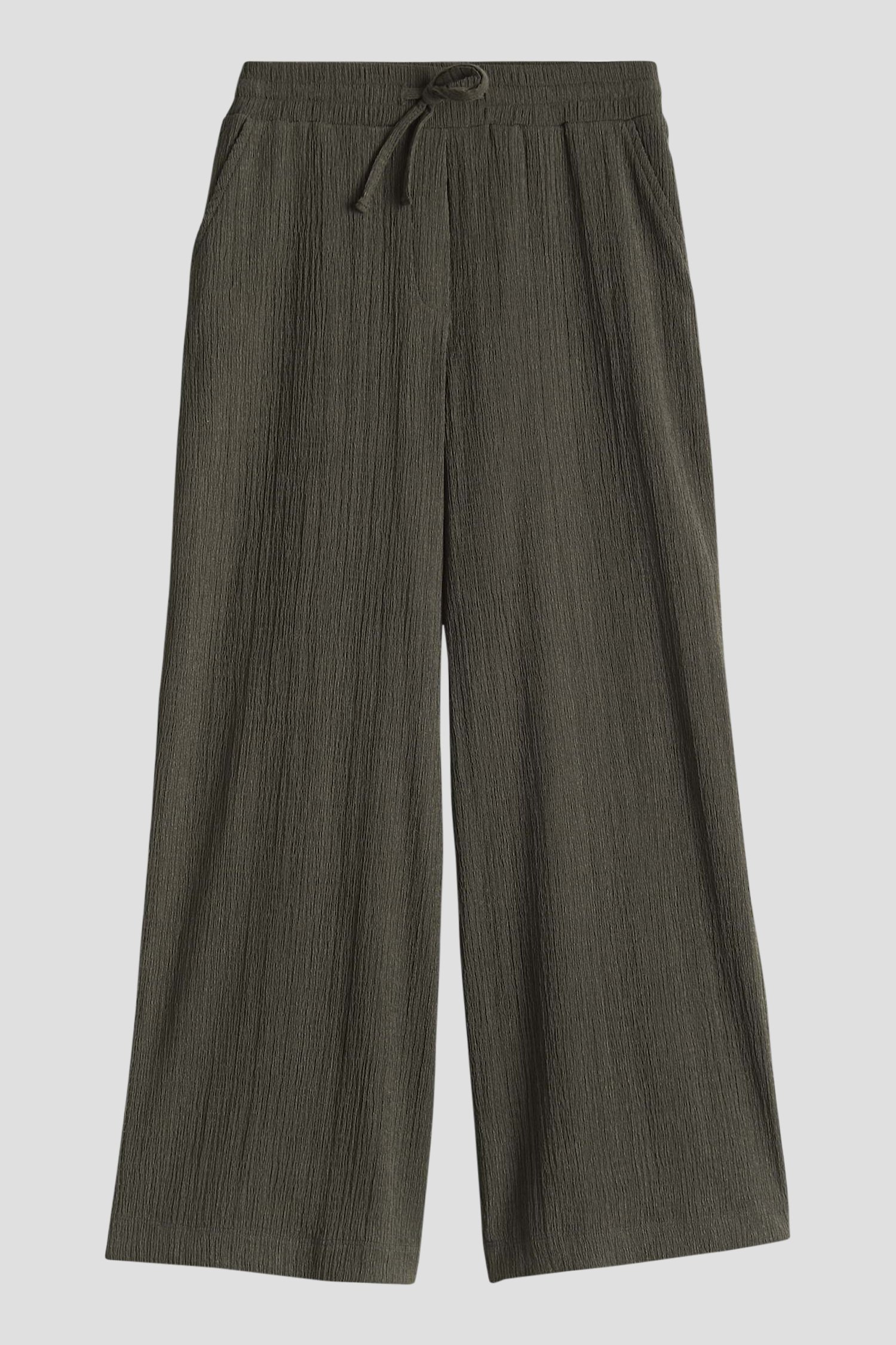 Donkergroene culotte met structuur - 7/8 lengte van Opus voor Dames