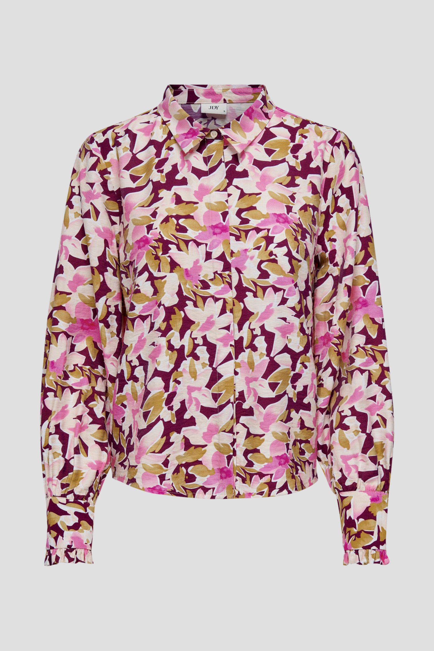 Donkerpaarse blouse met bloemenprint van JDY voor Dames