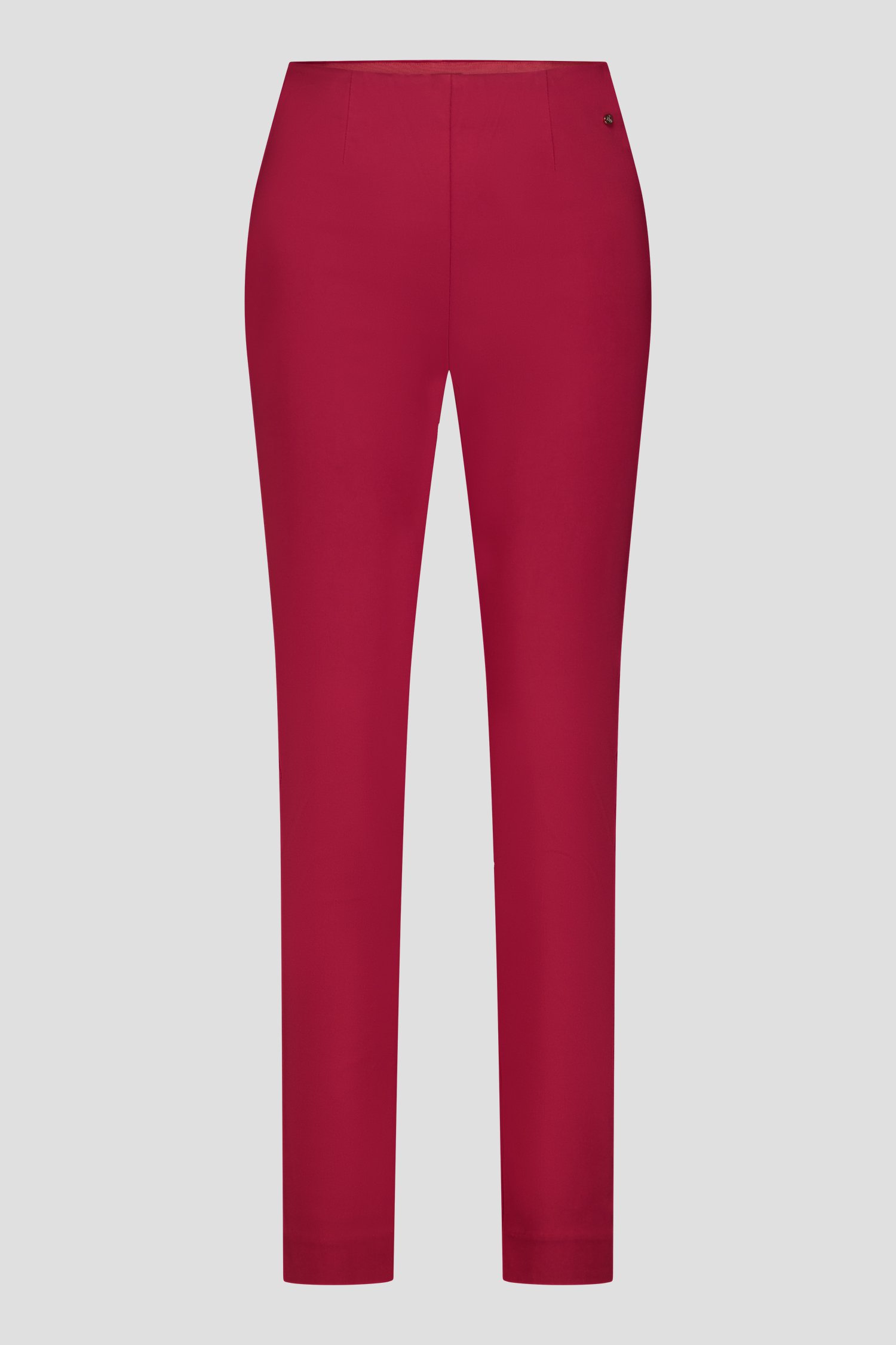 Productfoto 2 van Donkerrode slim fit broek door Claude Arielle voor Dames