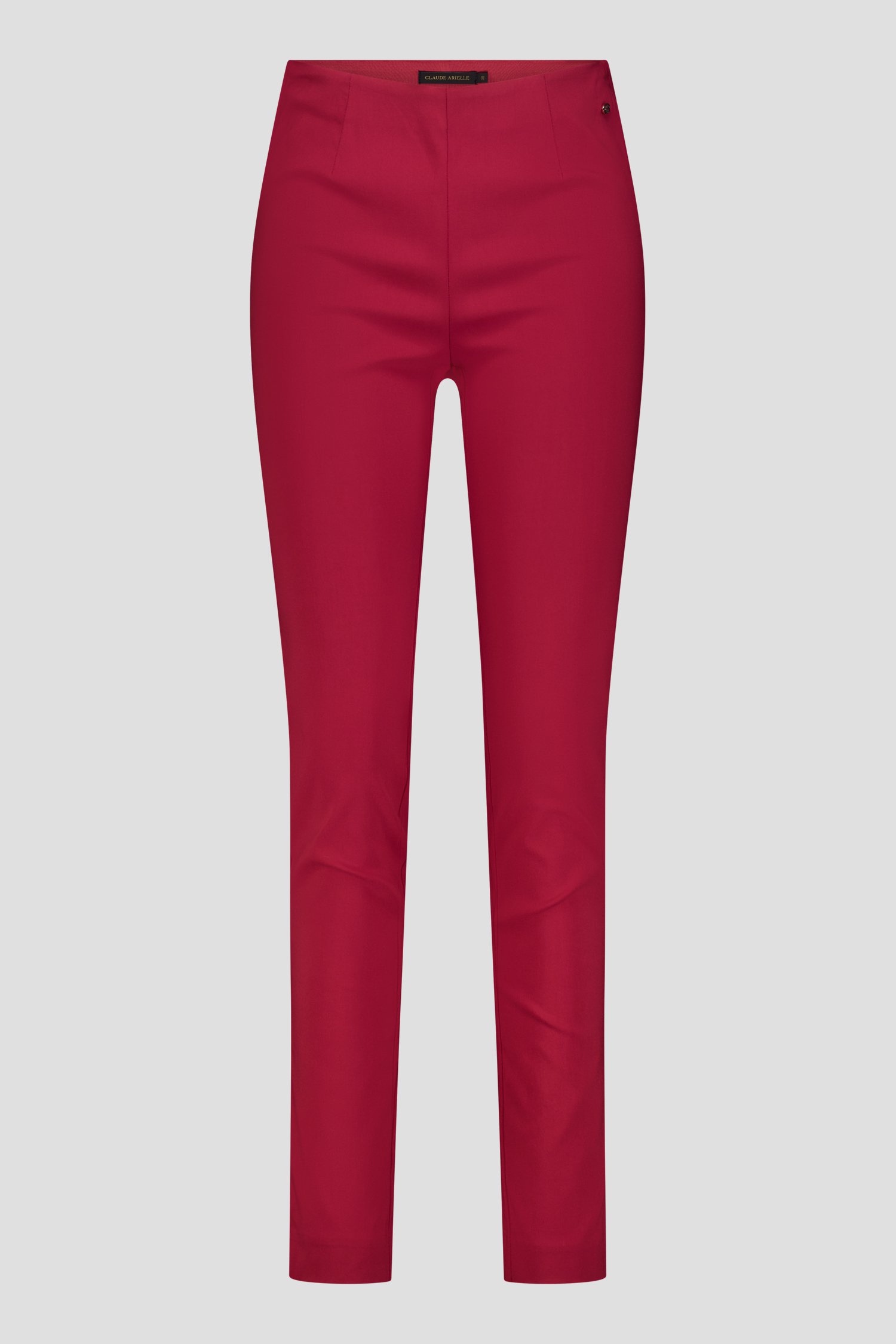 Productfoto 4 van Donkerrode slim fit broek door Claude Arielle voor Dames