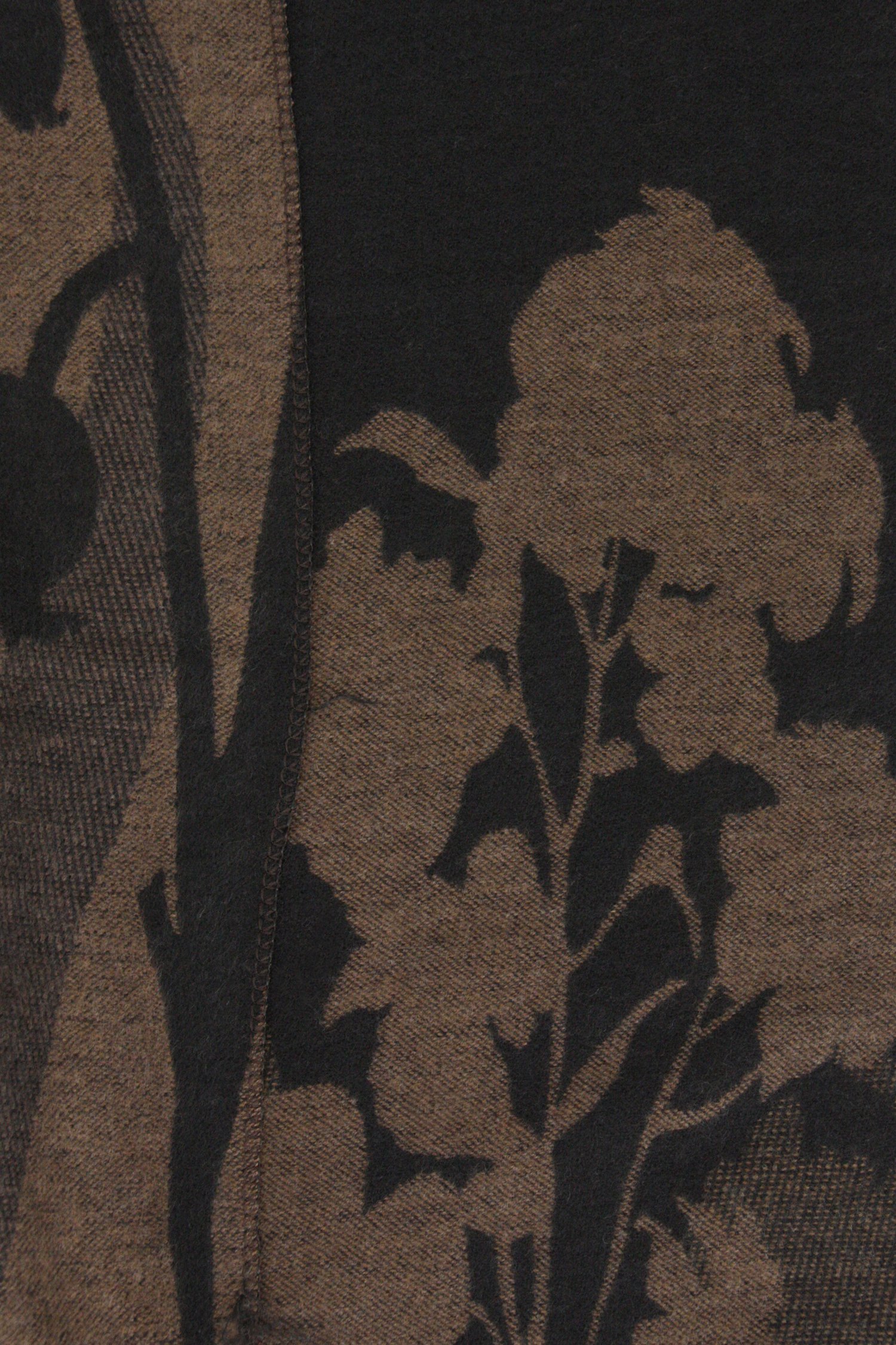 Écharpe noire à imprimé floral marron de Modeno pour Femmes