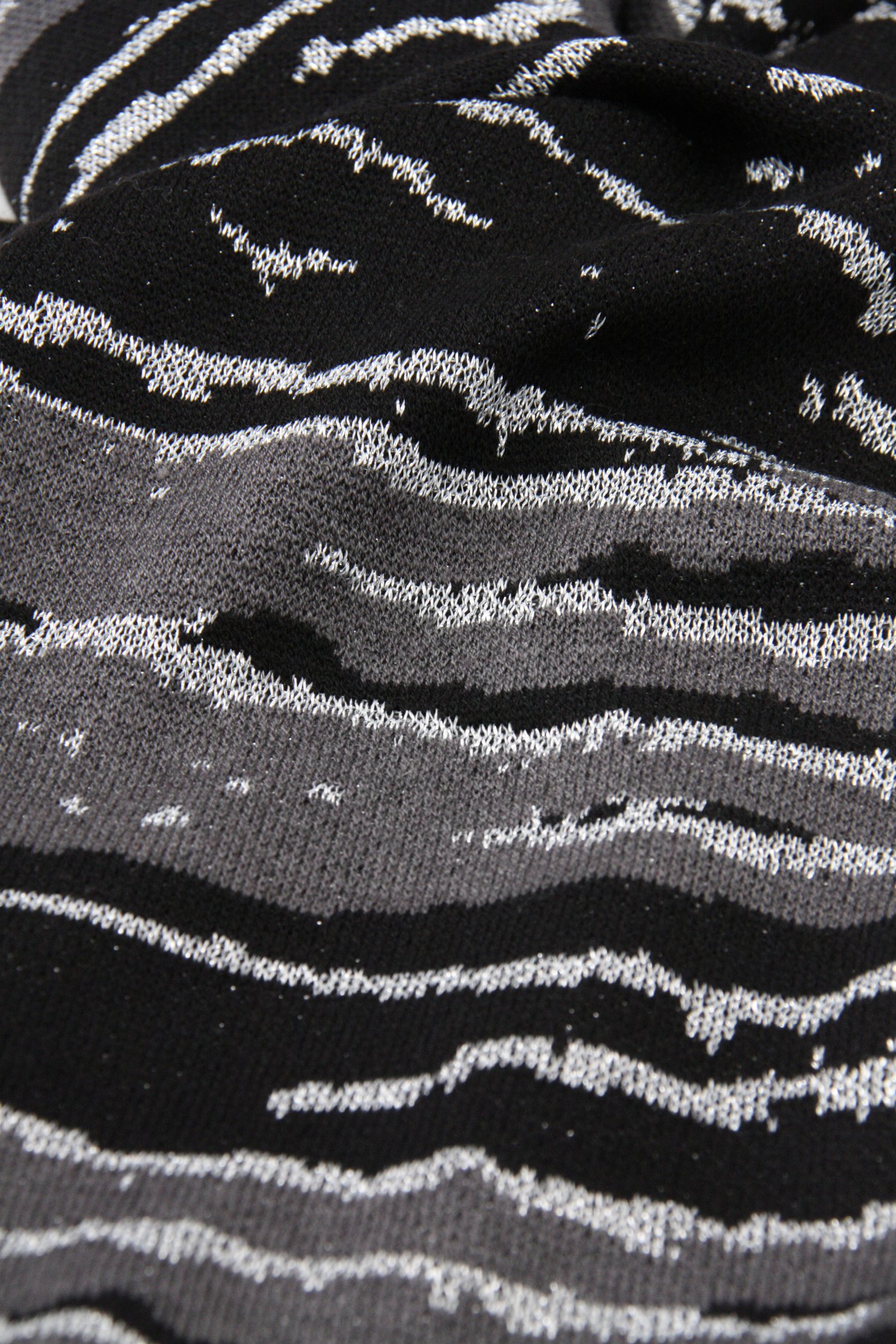 Écharpe noire avec motif argenté de Opus pour Femmes