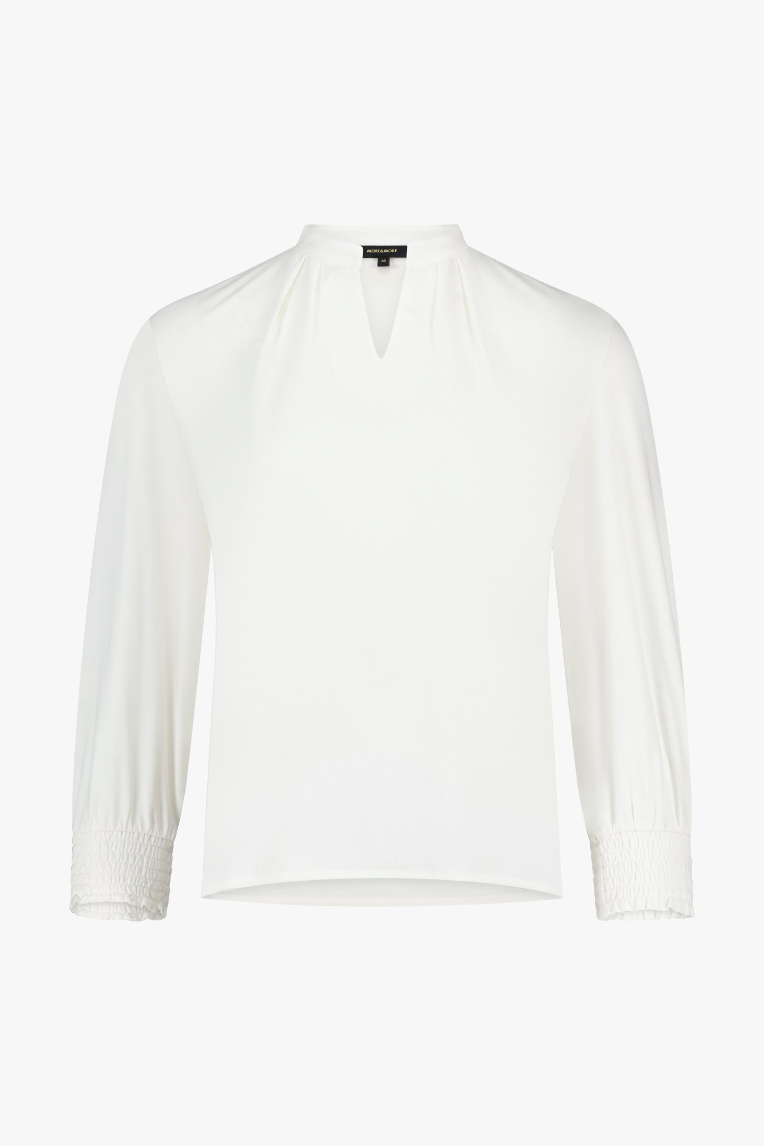 Ecru blouse in soepele stof van More & More voor Dames