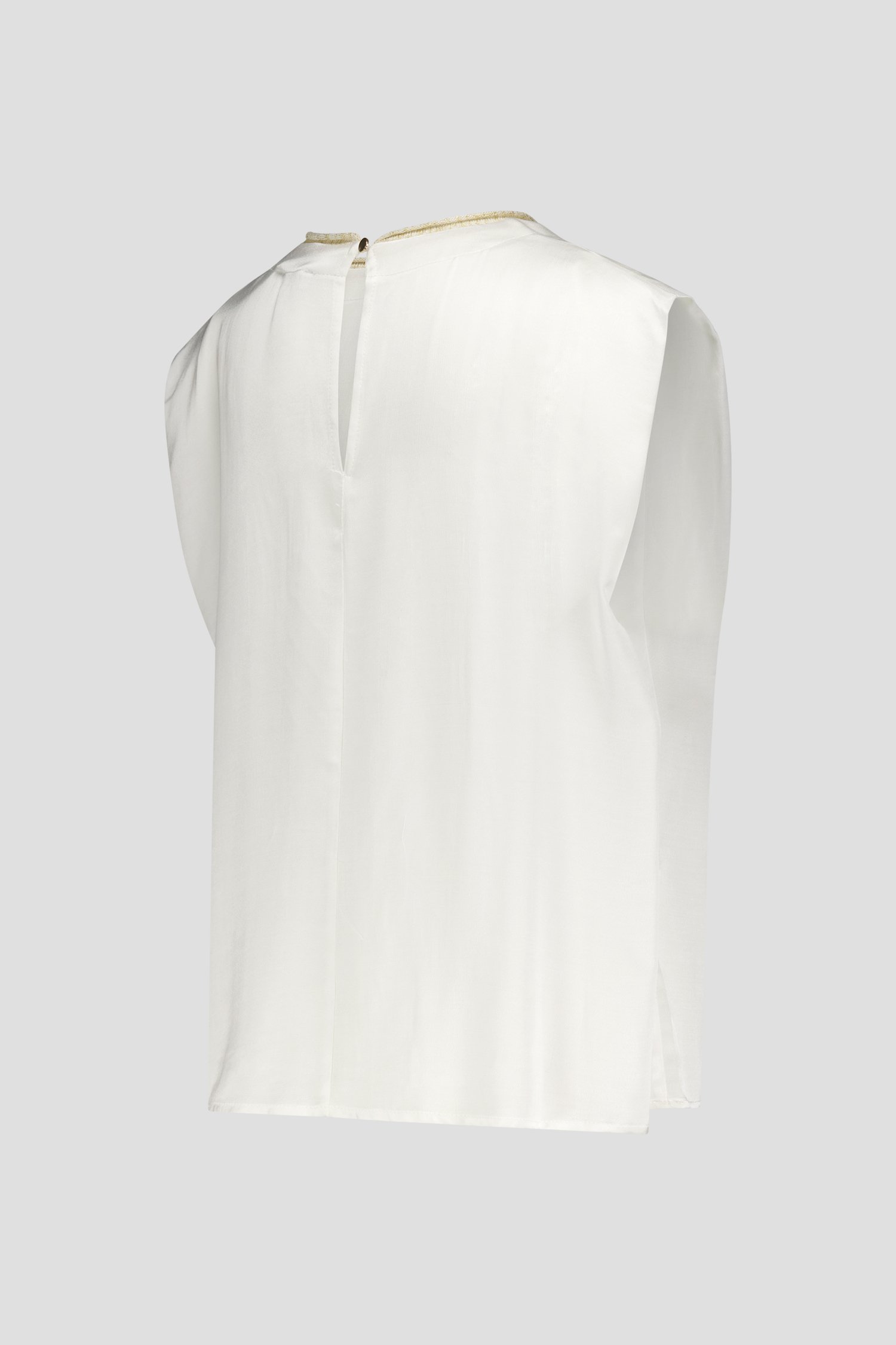 Ecru blouse met glinsterend hals van More & More voor Dames