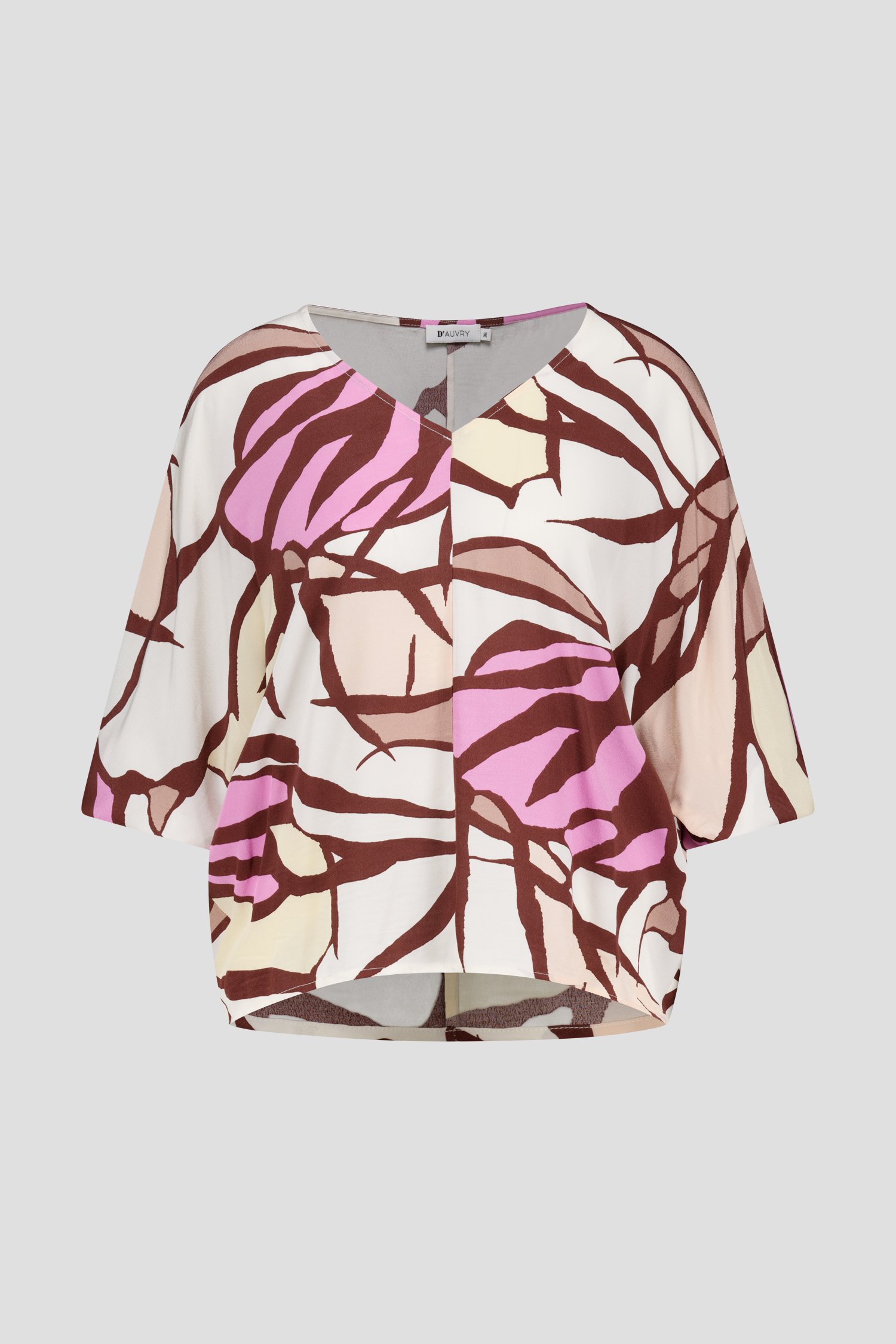 Ecru blouse met grafische print van D'Auvry voor Dames