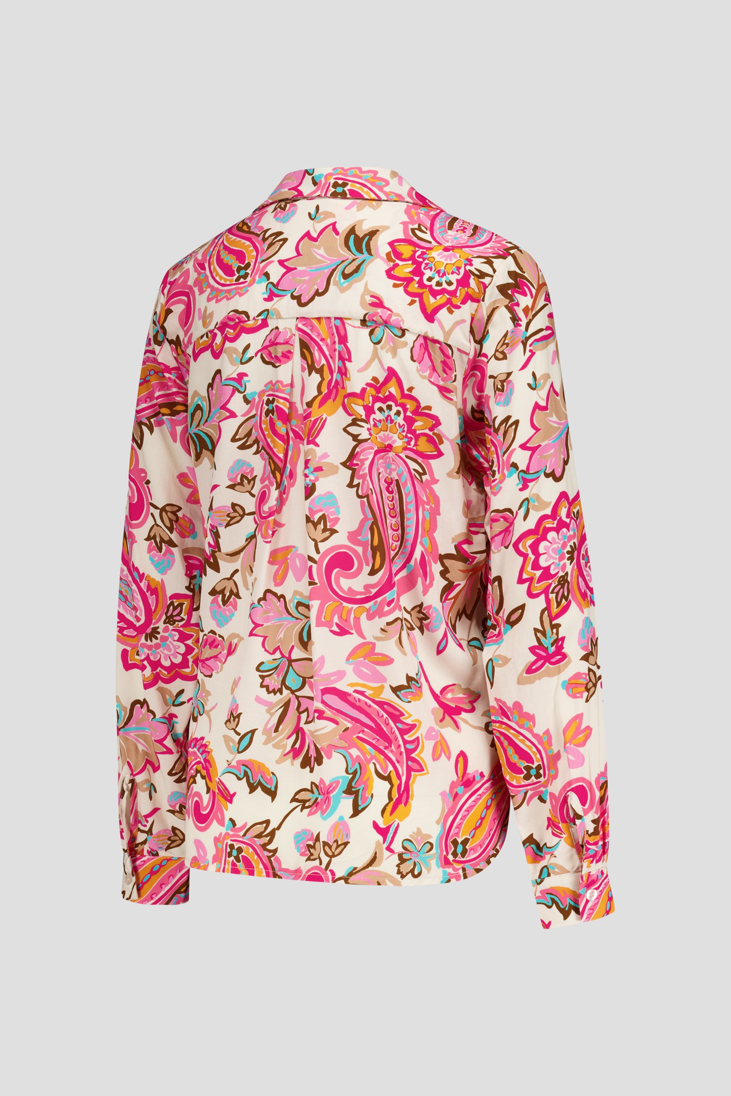 Ecru blouse met roze bloemenprint van Geisha voor Dames