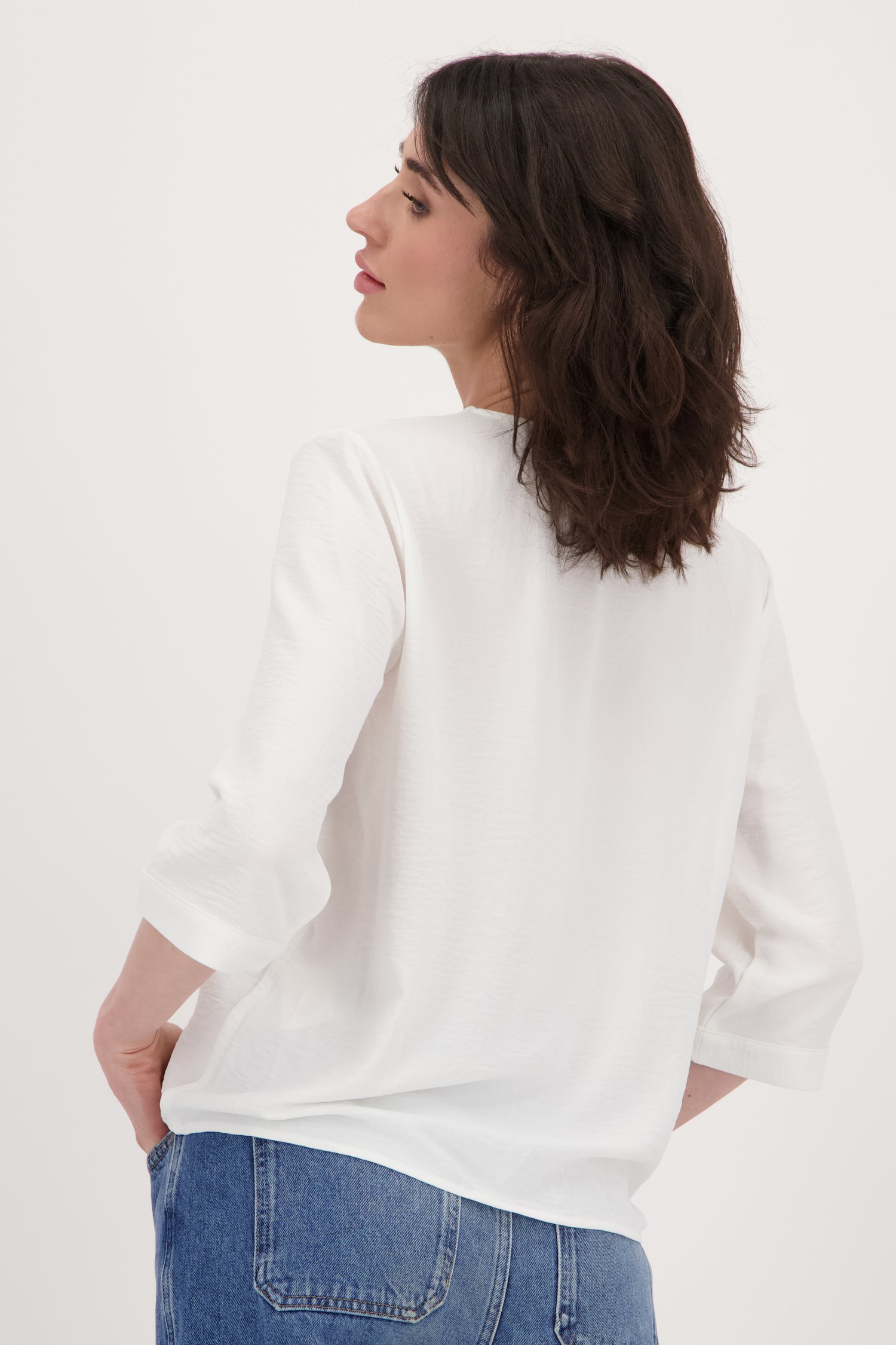 Achterkant van Ecru blouse met tetralook door JDY voor Dames