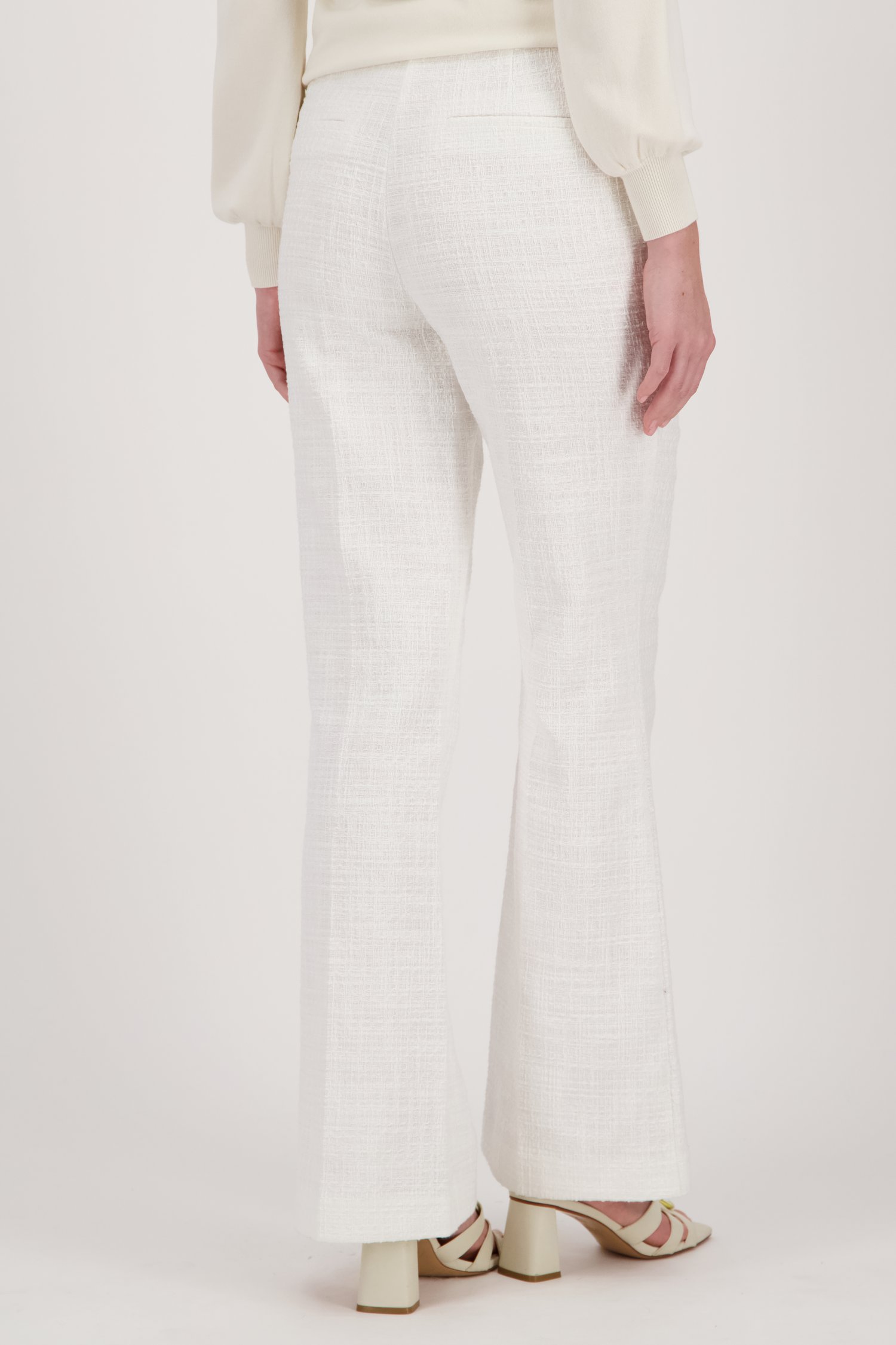Ecru bouclé broek van D'Auvry voor Dames