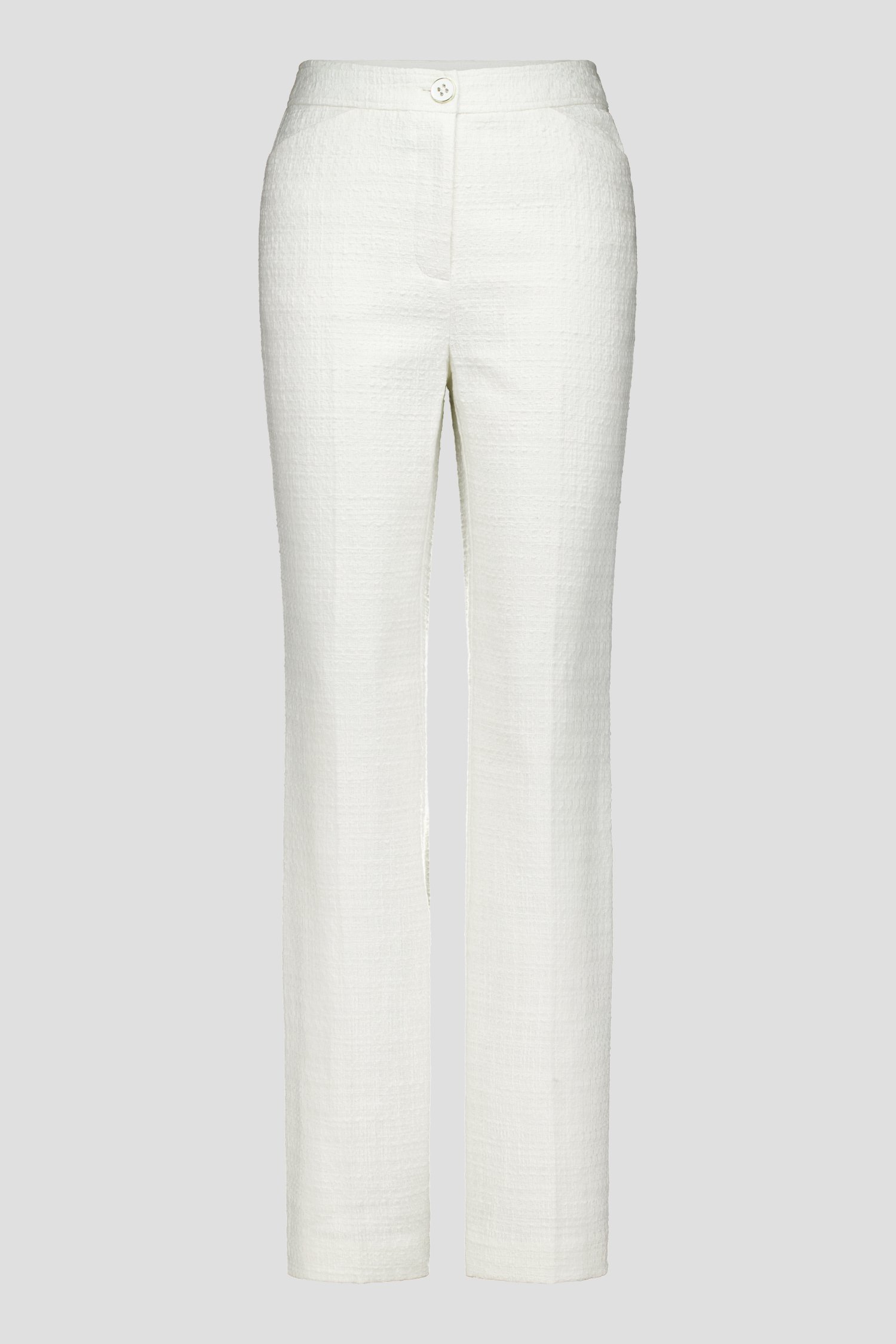 Ecru bouclé broek van D'Auvry voor Dames