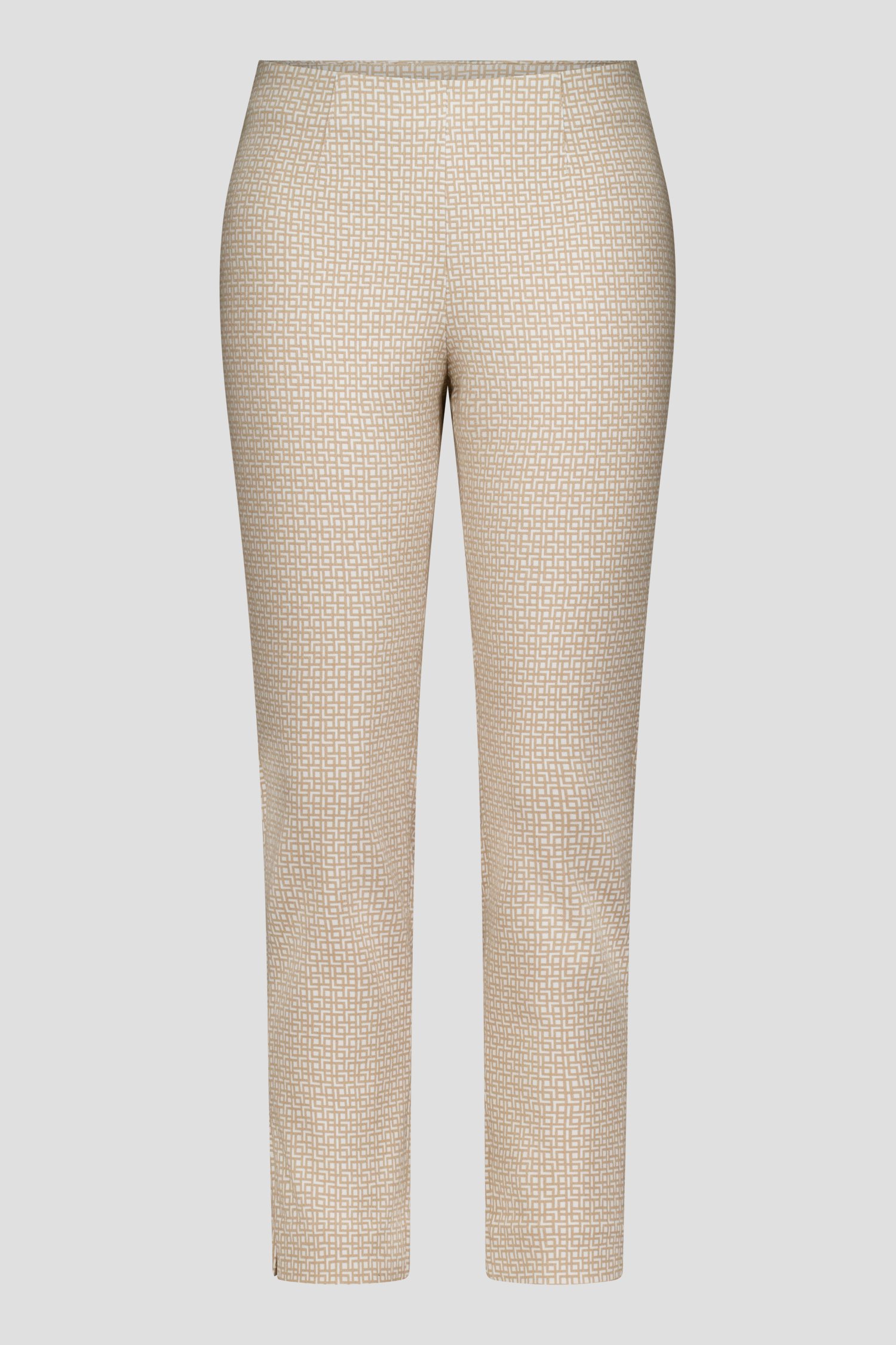 Ecru broek met beige print - 7/8 lengte van Liberty Island voor Dames