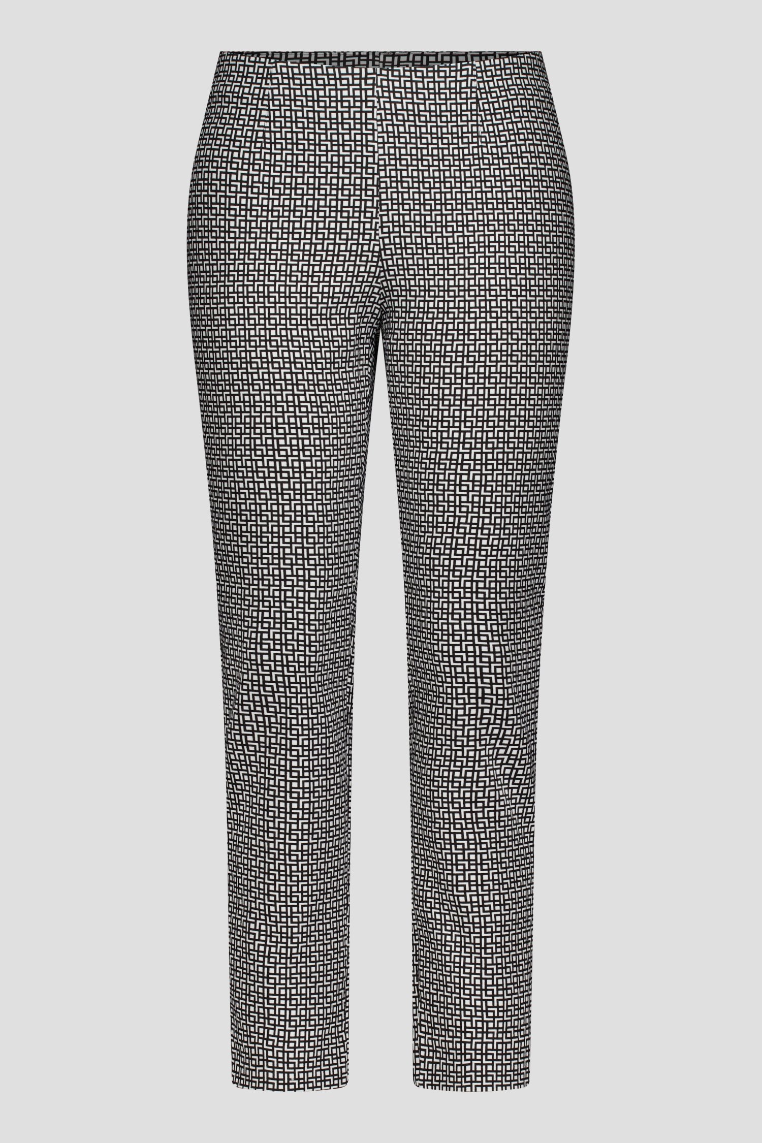Ecru broek met navy print - 7/8 lengte van Liberty Island voor Dames