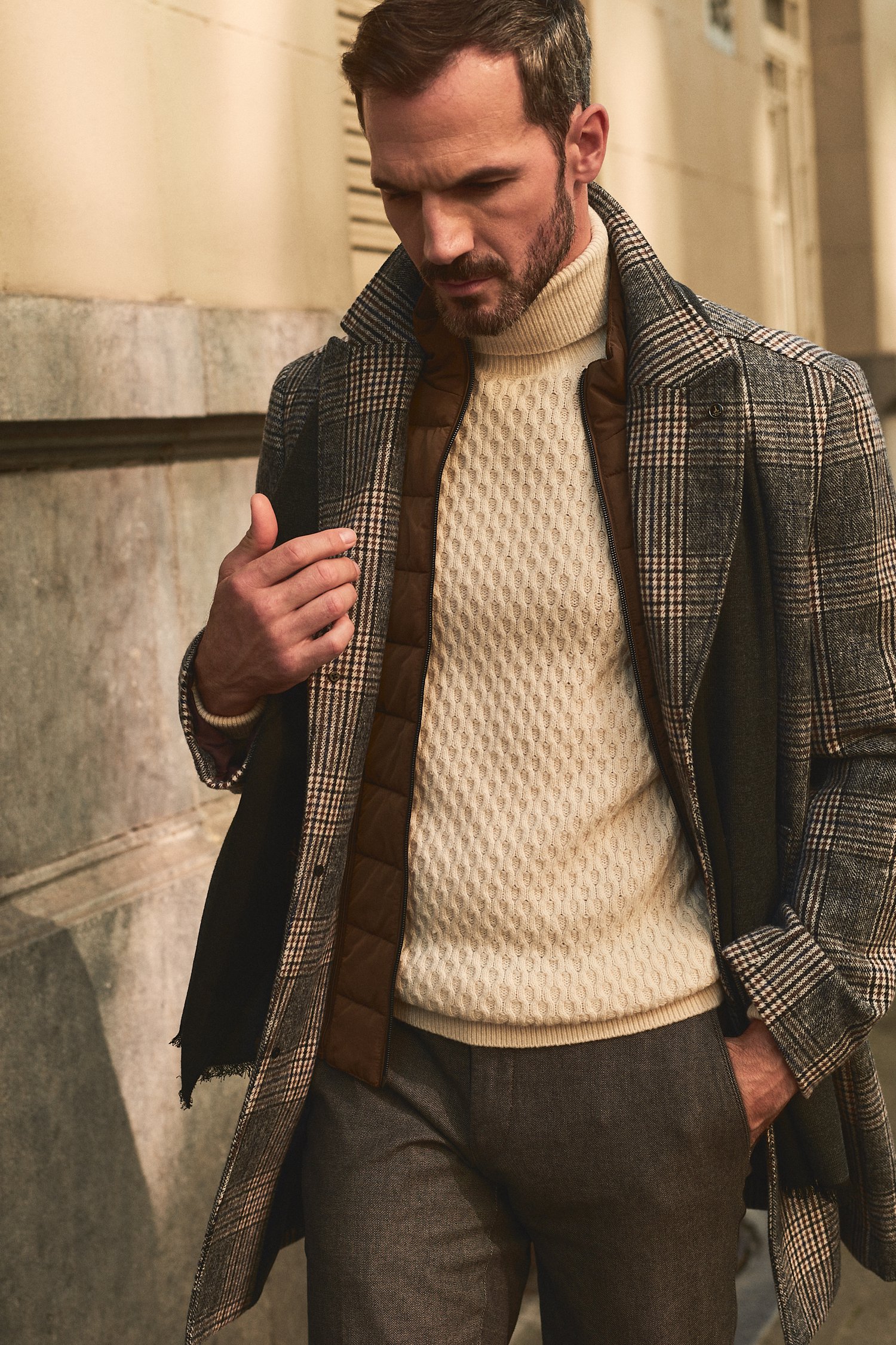 Trui met rolkraag beige Superdry | La Redoute Trui met rolkraag beige Superdry | La Redoute