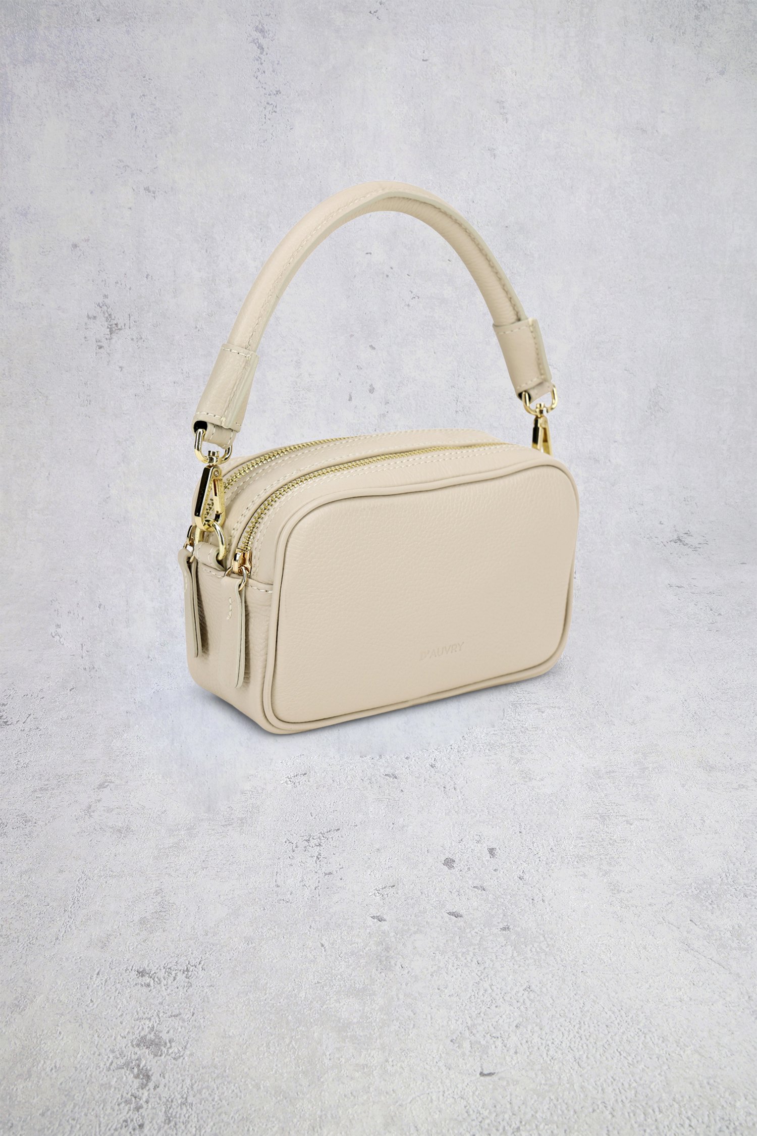 Extra foto 2 van Ecru lederen schoudertasje door D'Auvry voor Dames