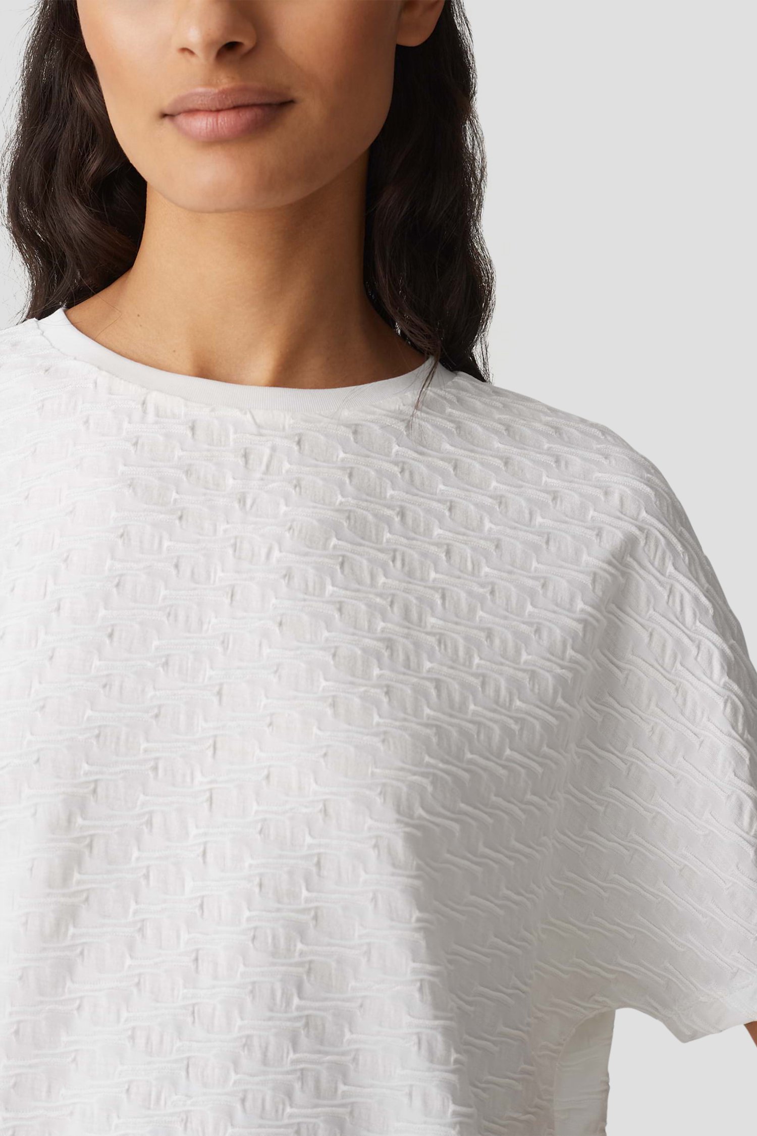 Ecru T-shirt met structuur van Opus voor Dames