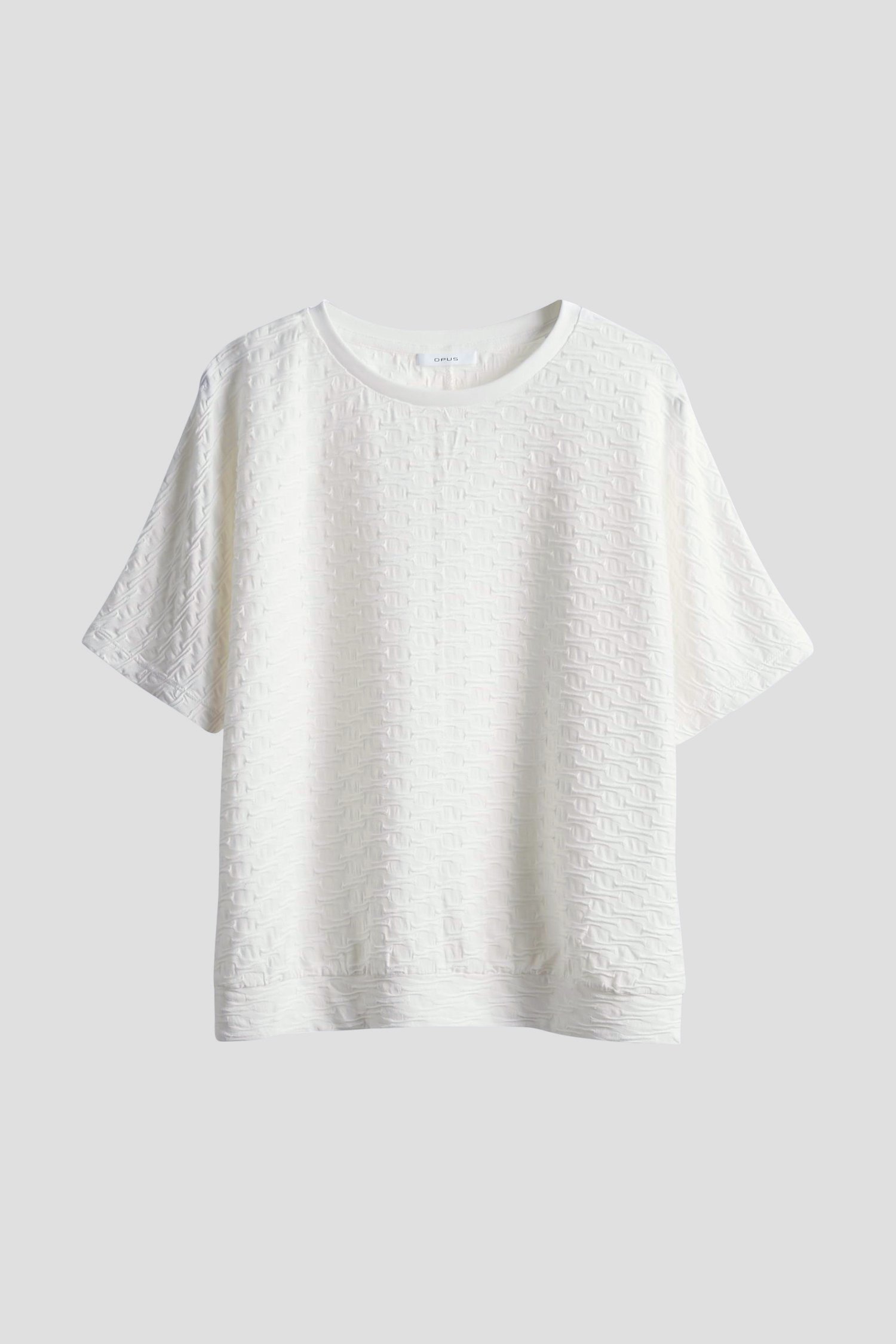 Ecru T-shirt met structuur van Opus voor Dames