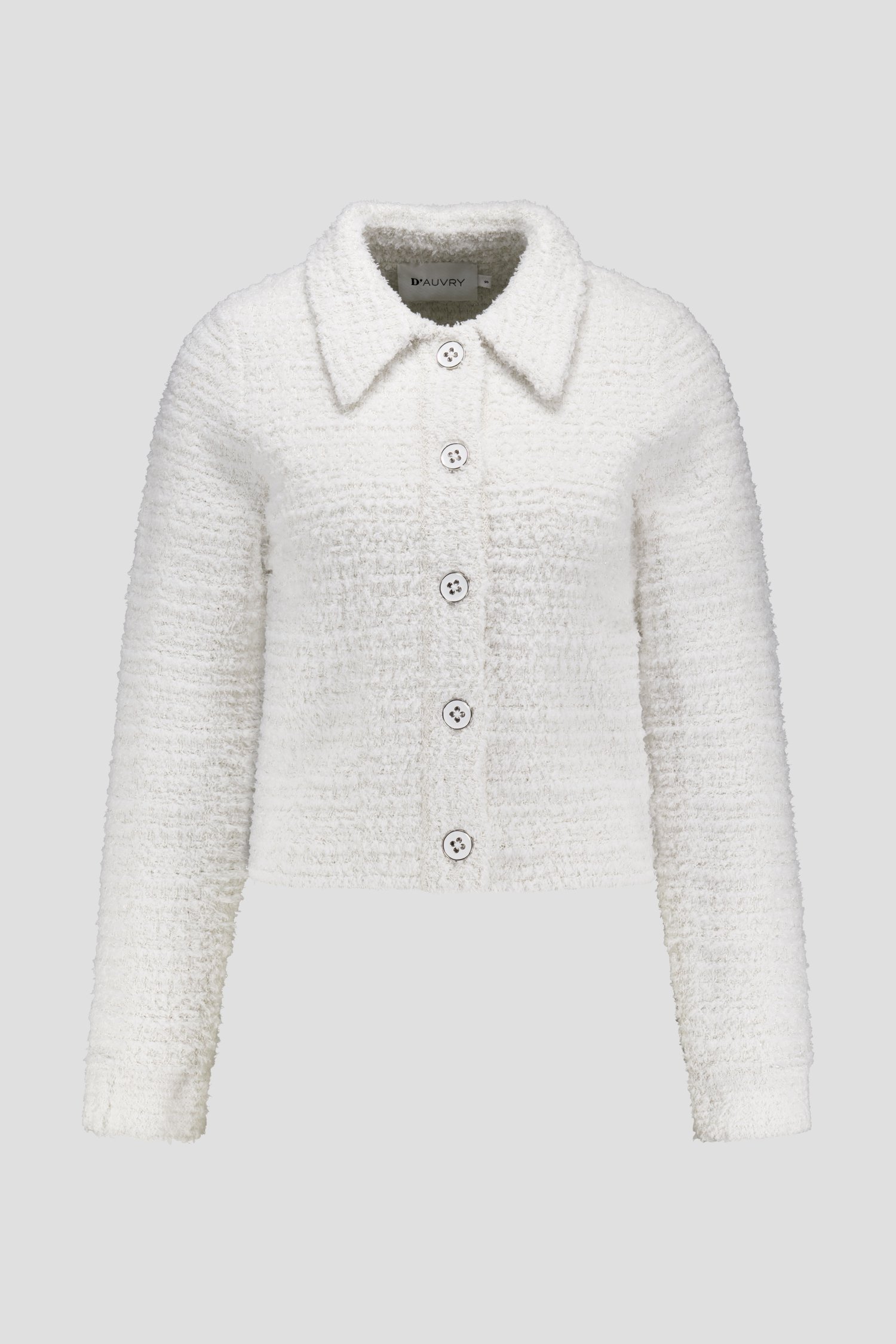 Ecru vestje in bouclé van D'Auvry voor Dames