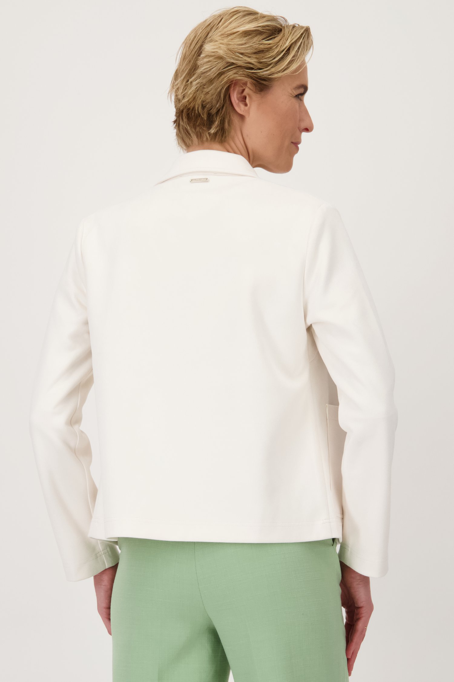 Ecru vestje in faux-daim van Claude Arielle voor Dames