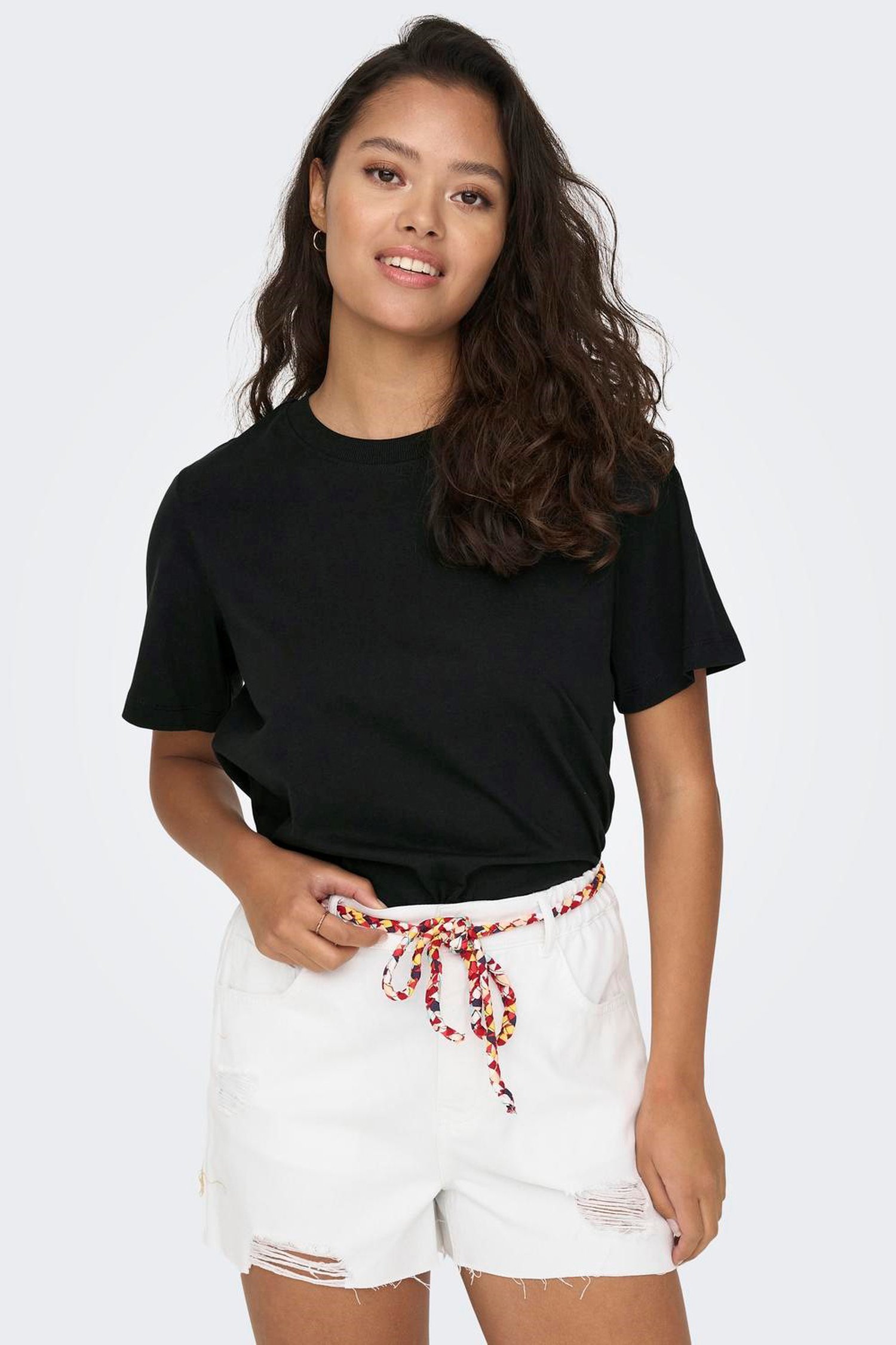 Effen zwart T-shirt van JDY voor Dames