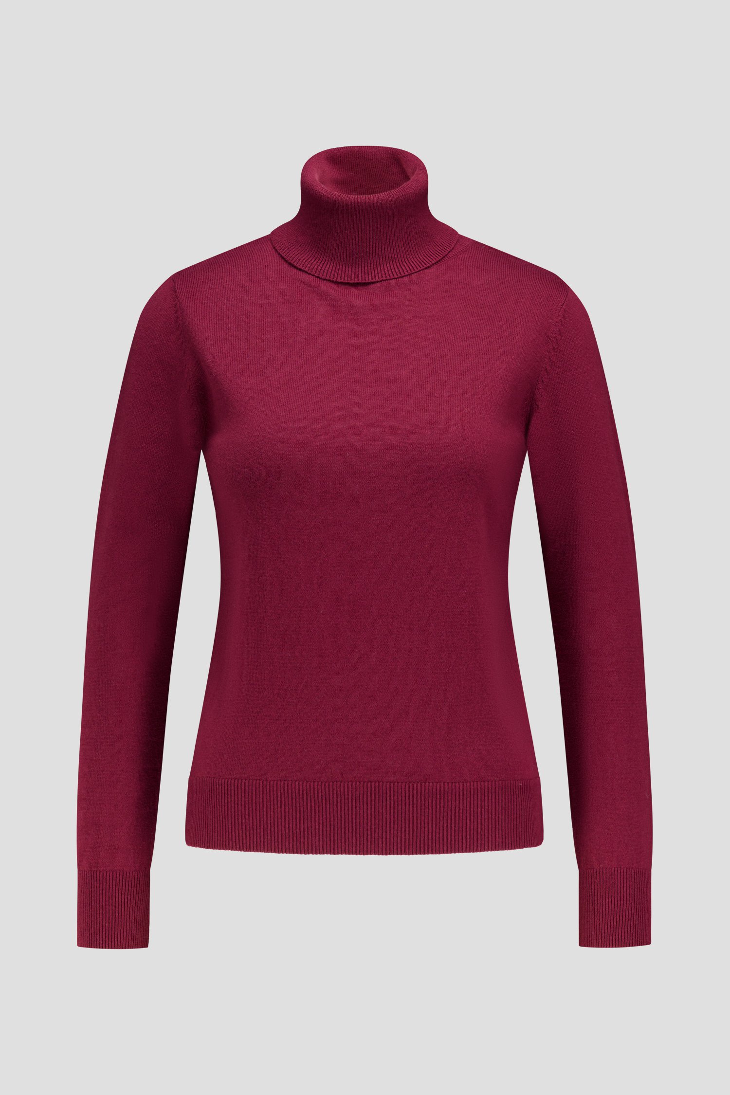 Productfoto 1 van Fijn bordeaux truitje met rolkraag door Liberty Island voor Dames