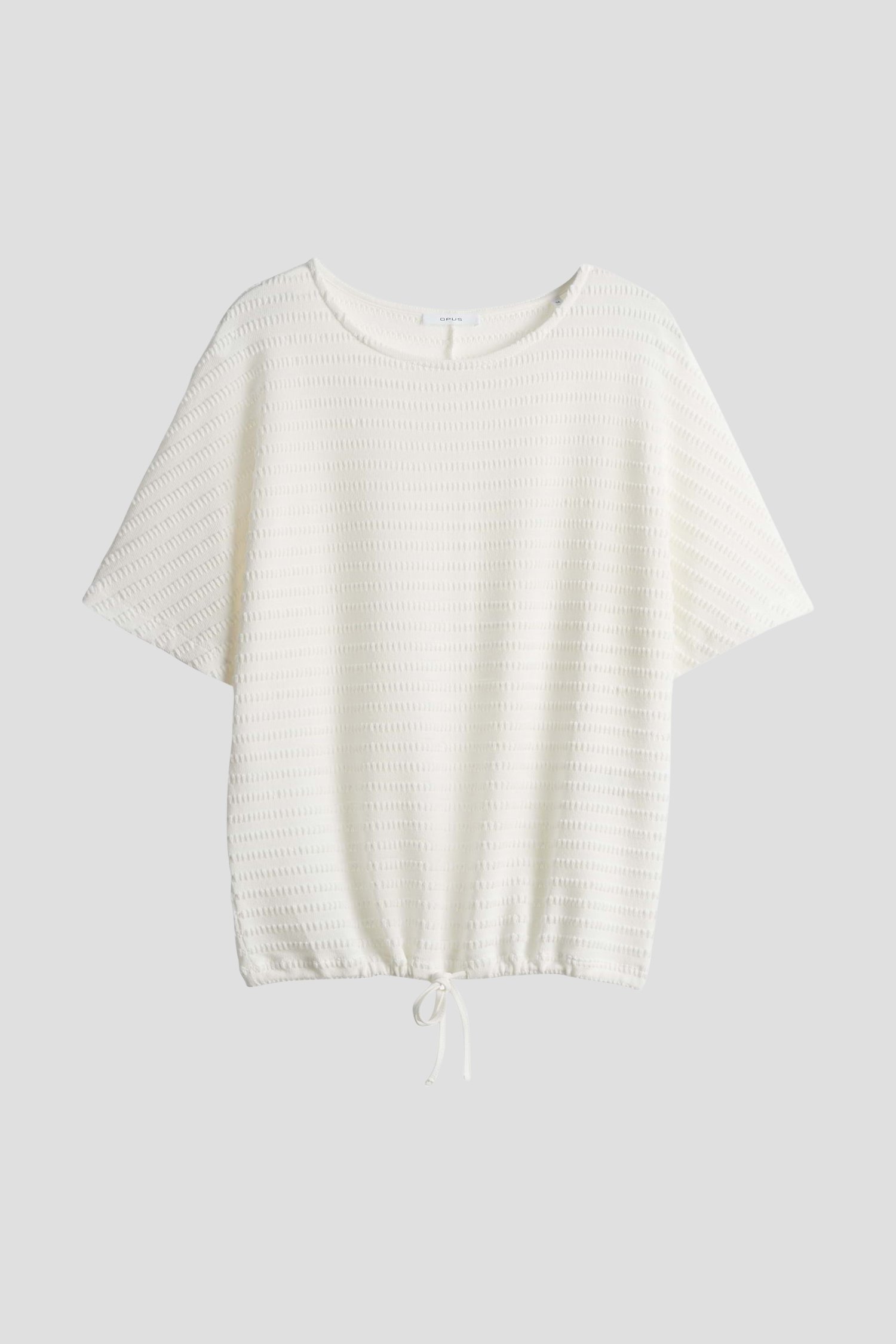 Fijn gebreid ecru T-shirt van Opus voor Dames