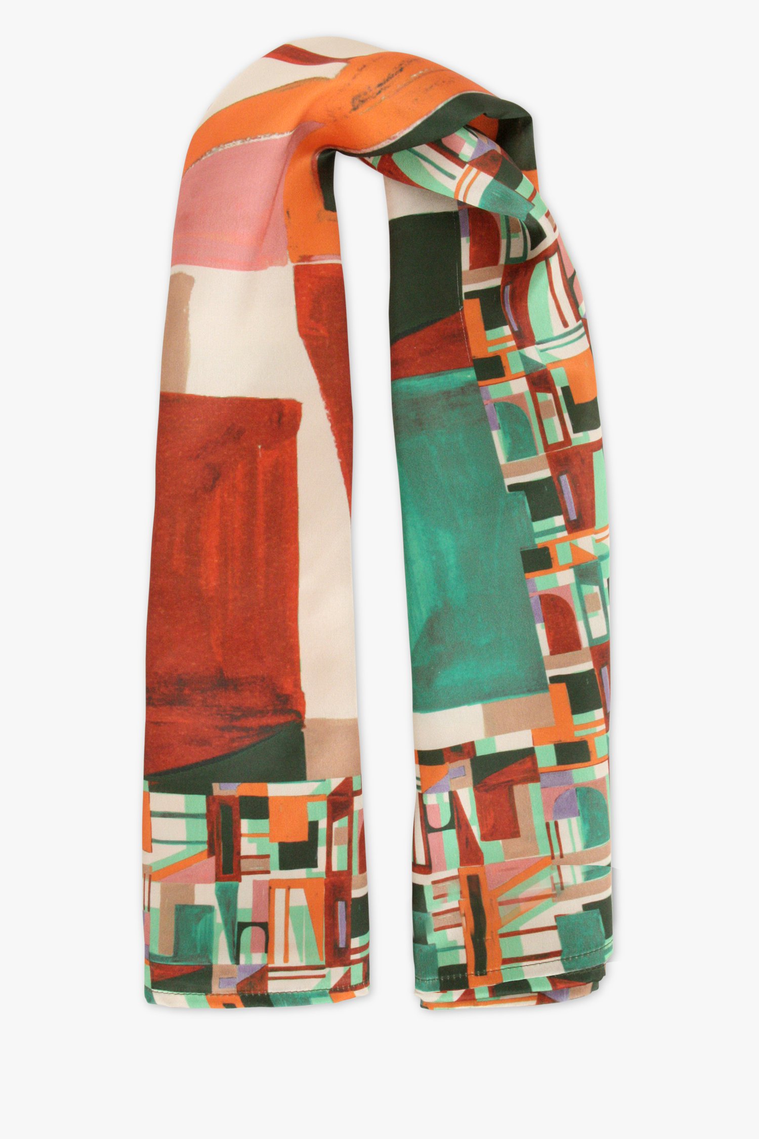 Fijn sjaaltje met grafische print van Claude Arielle voor Dames