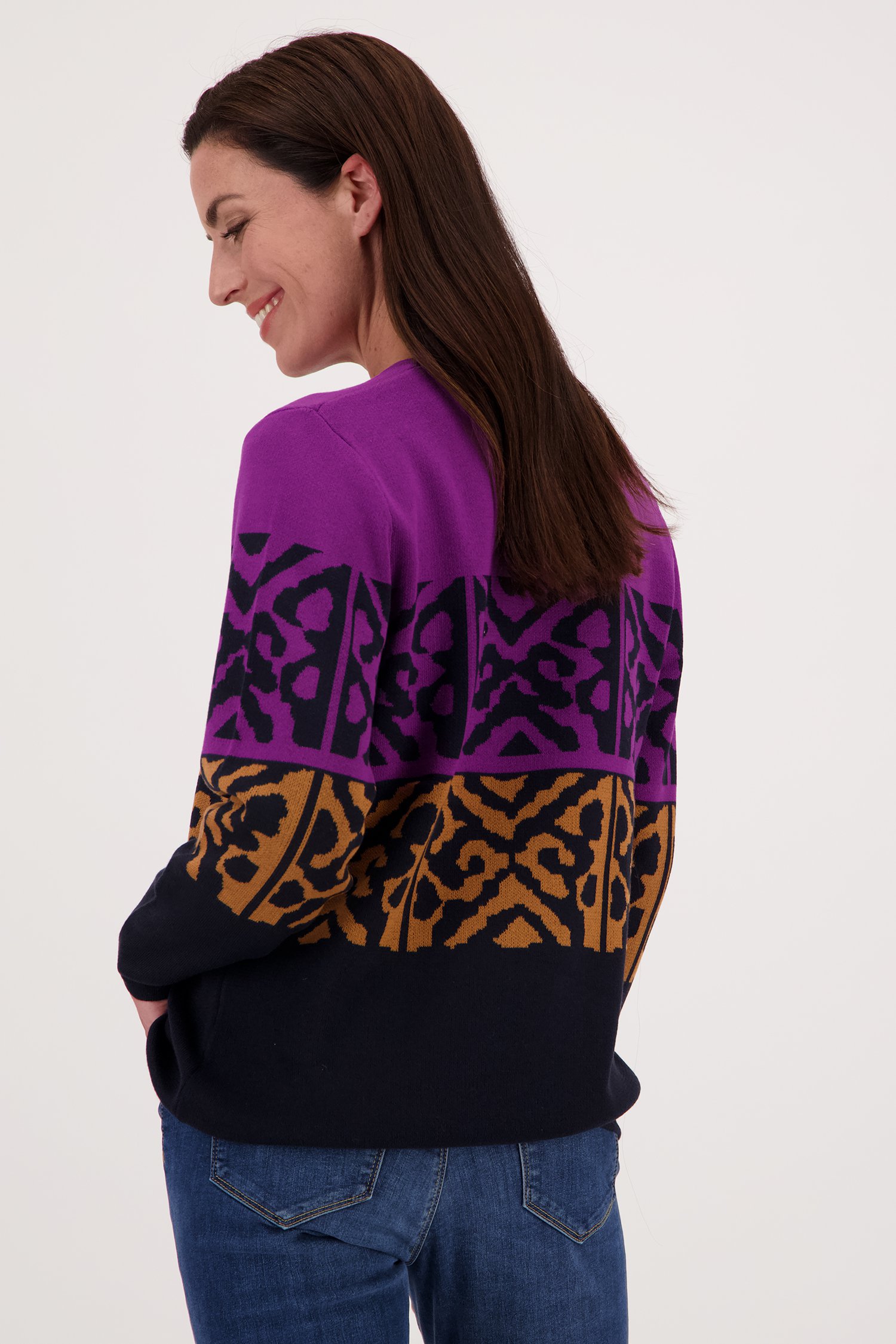 Fijn truitje met print van Signature voor Dames