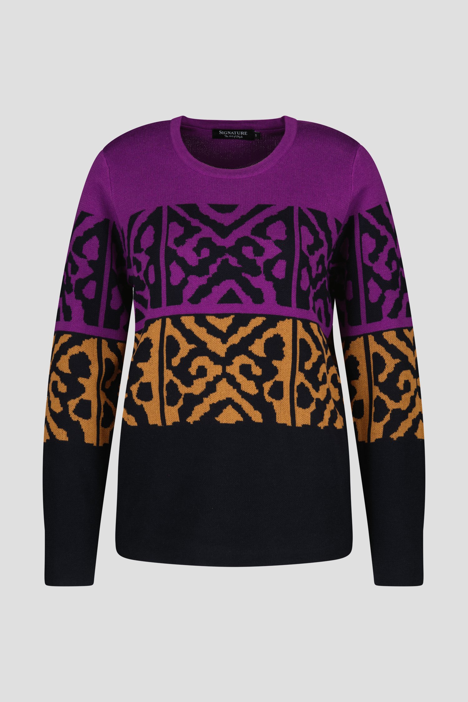 Fijn truitje met print van Signature voor Dames