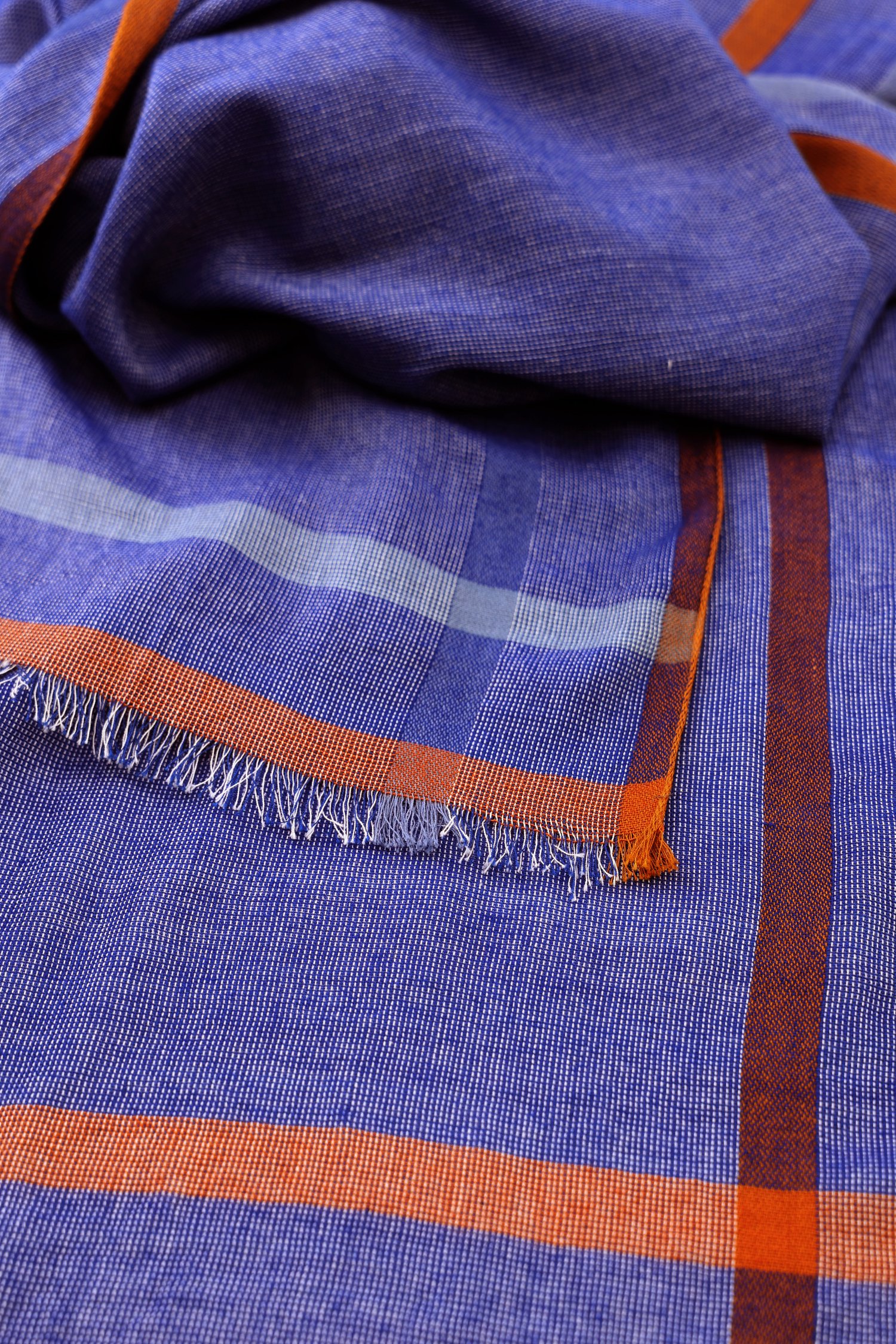 Fijne blauwe sjaal de Dansaert Blue pour Hommes