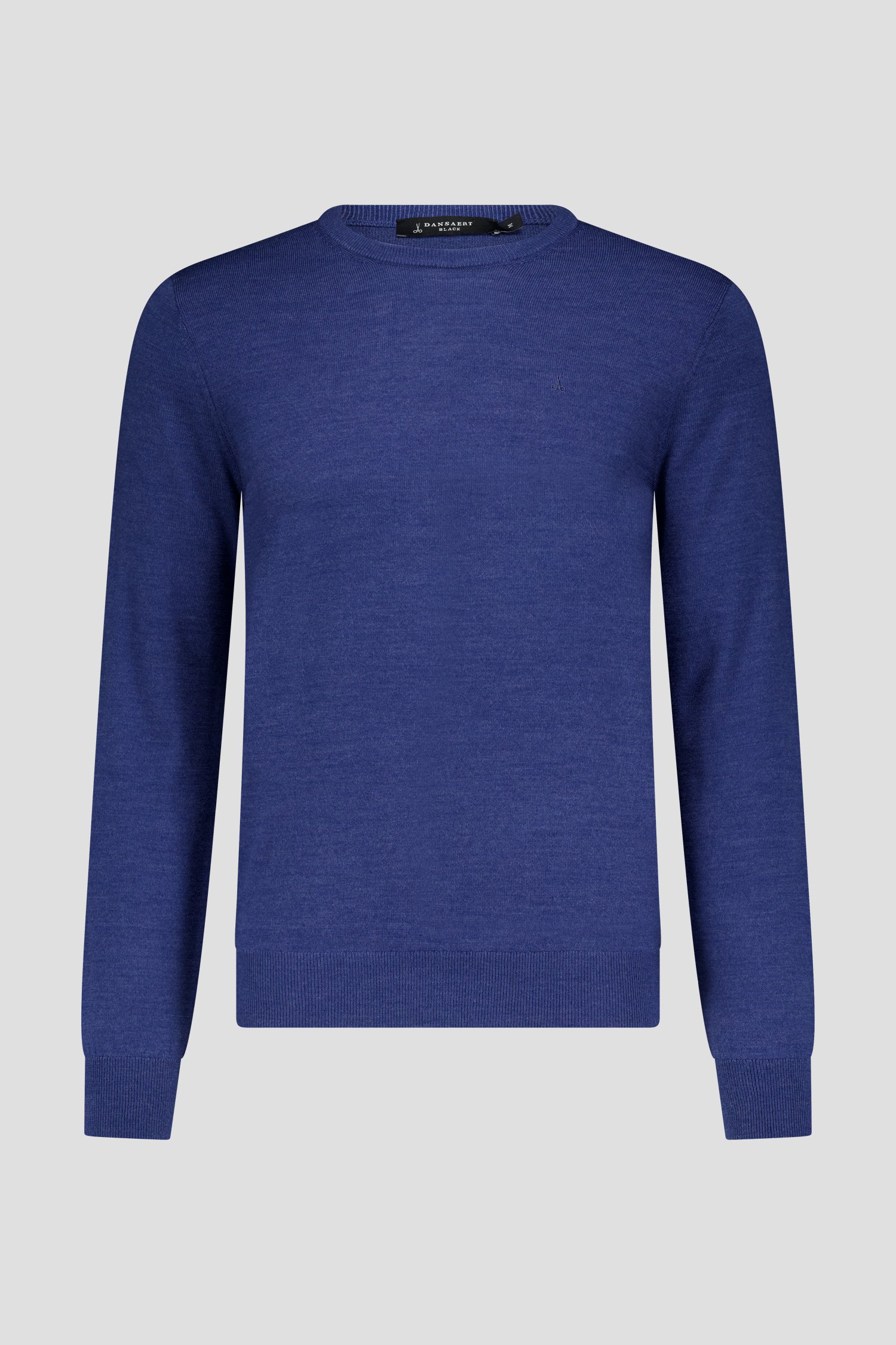Fijne blauwe trui met ronde hals van Dansaert Black voor Heren