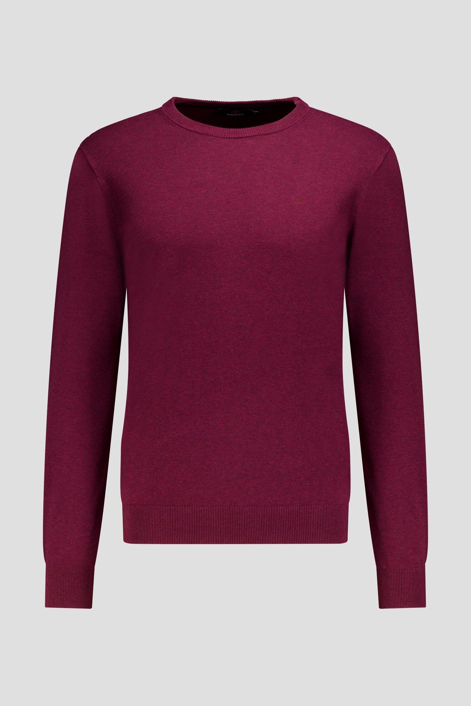 Productfoto 1 van Fijne bordeaux trui met ronde hals door Dansaert Blue voor Heren