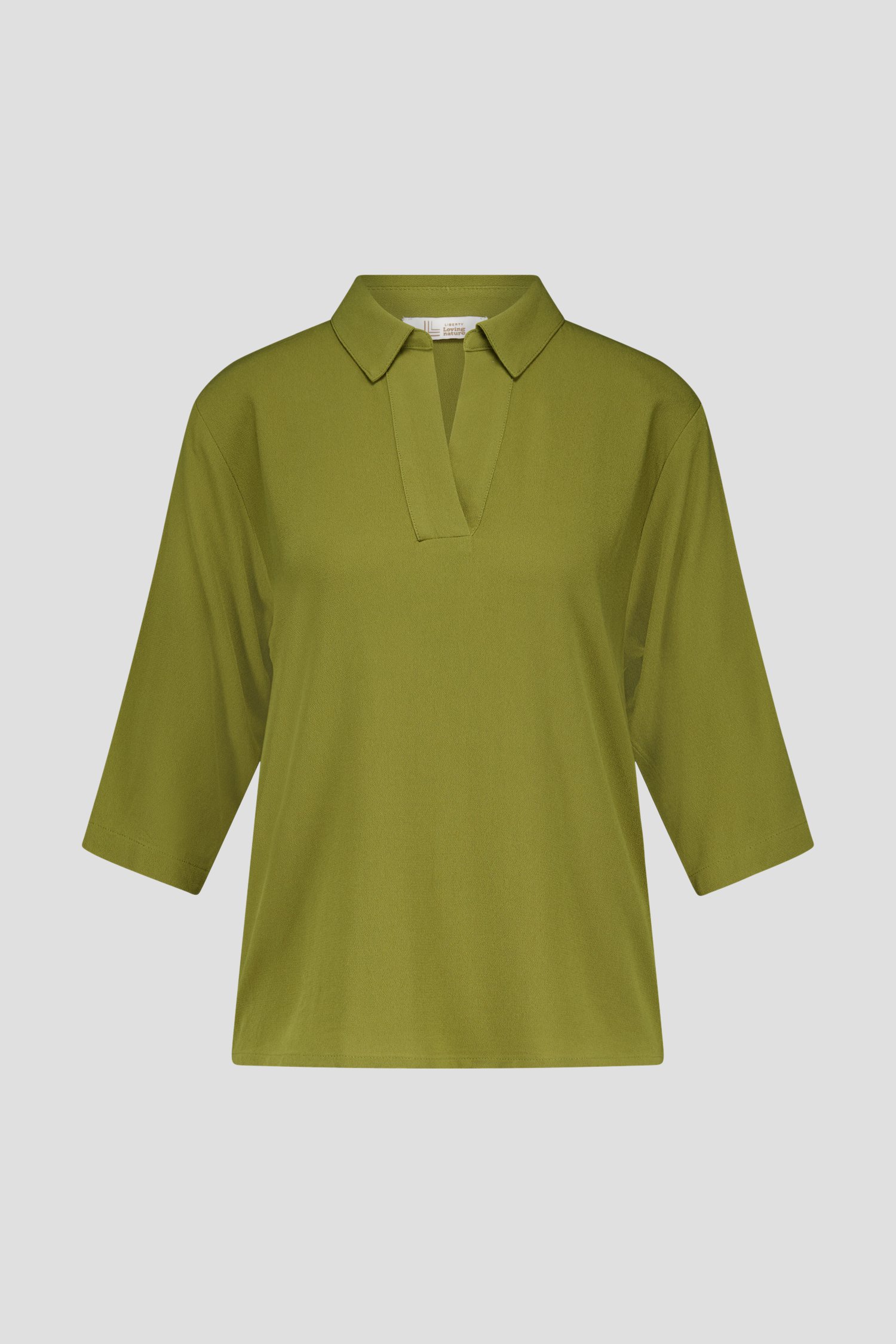 Fijne kaki blouse van Liberty Loving nature voor Dames