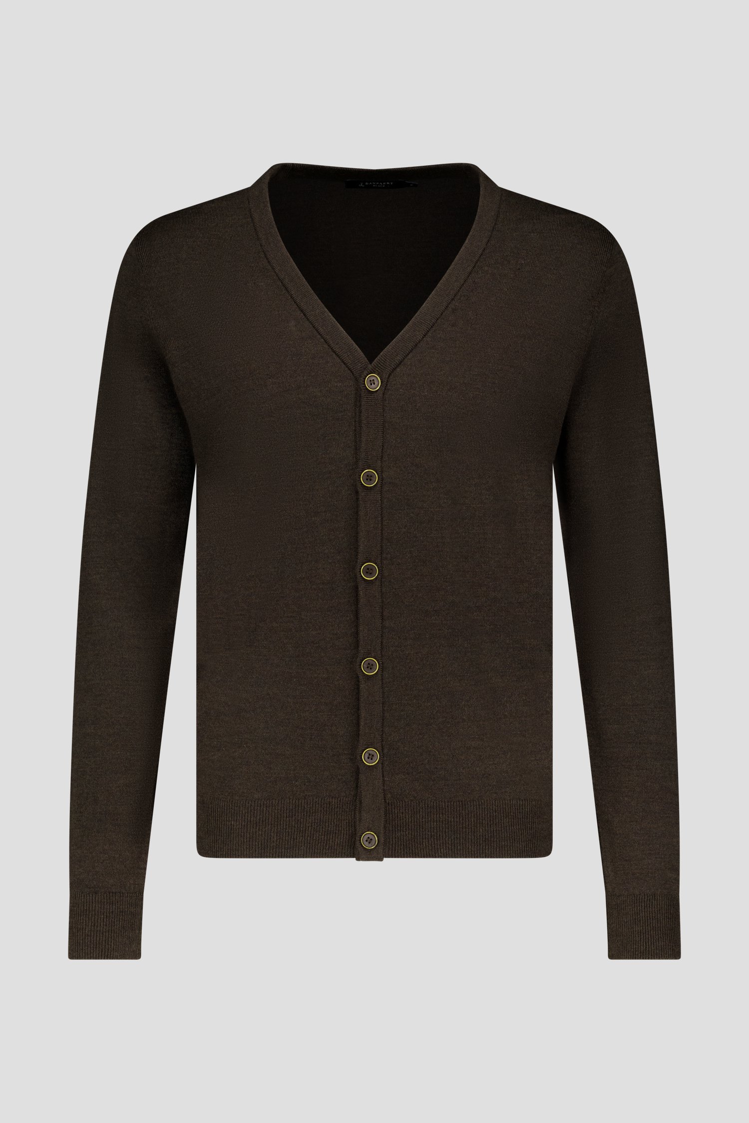 Fijne wollen cardigan - Bruin van Dansaert Black voor Heren