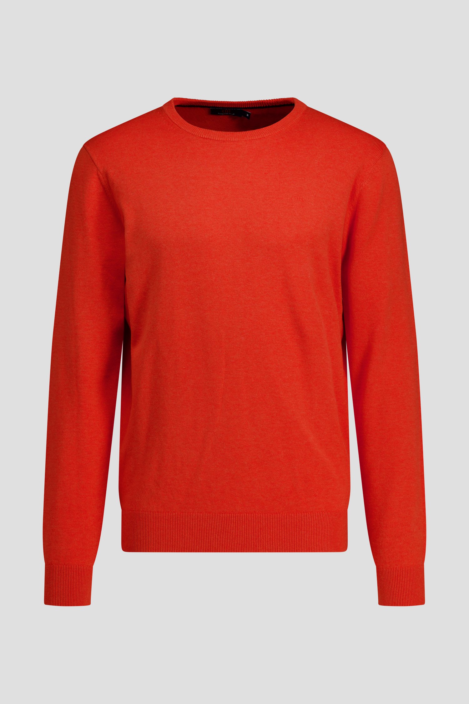 Photo produit 2 de Fin pull rouge à col rond de Dansaert Blue pour Hommes