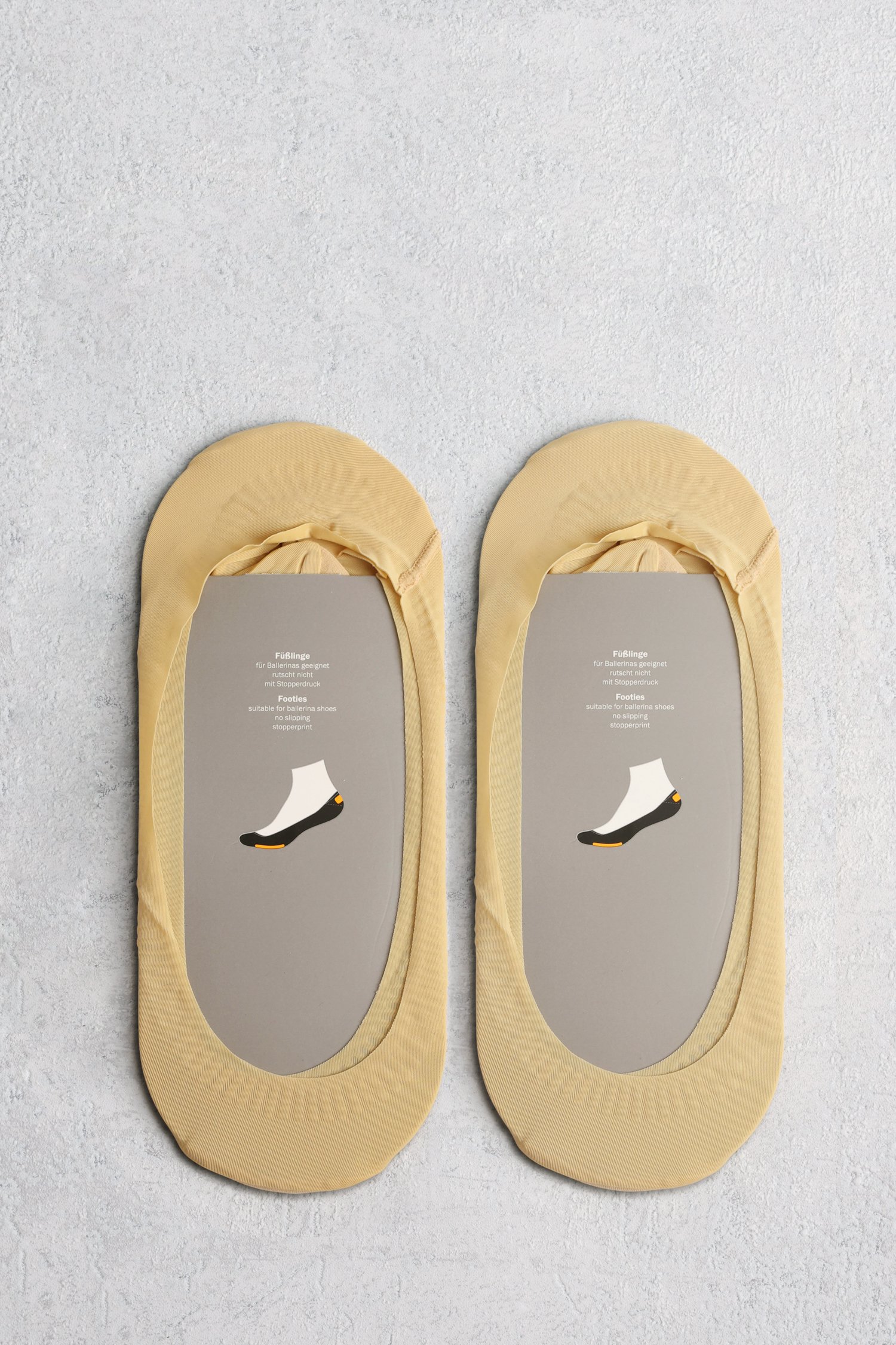 Footies beiges - 2 paires de Camano pour Femmes