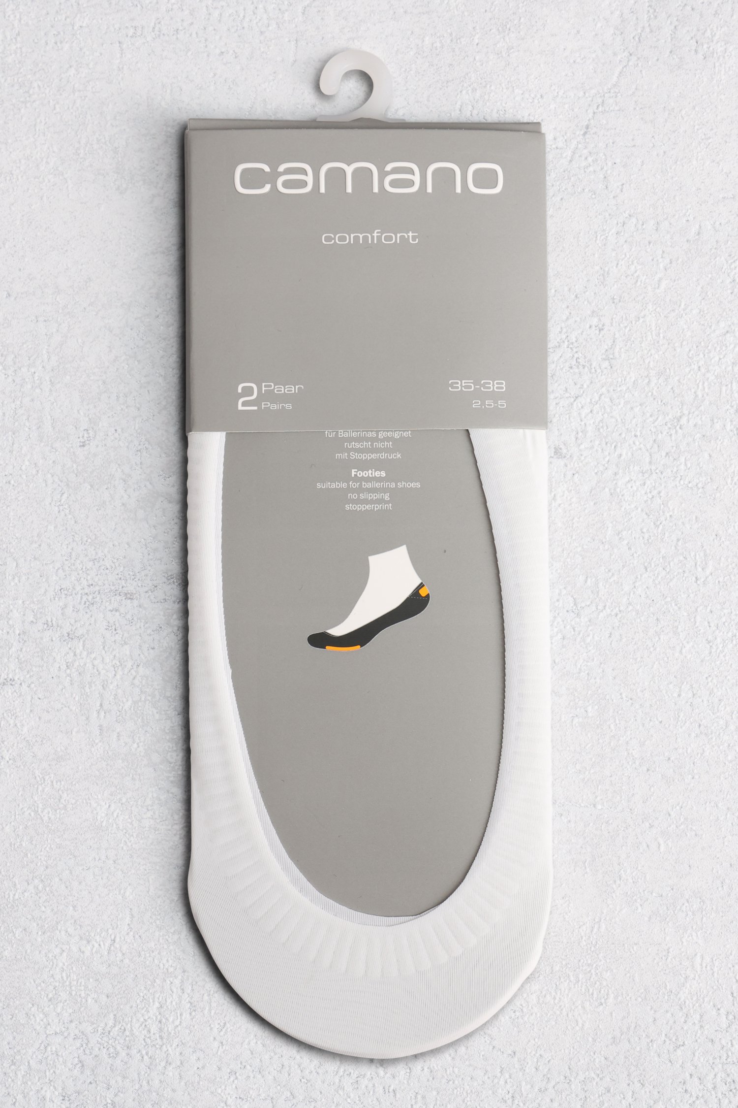 Photo produit 1 de Footies blancs - 2 paires de Camano pour Femmes