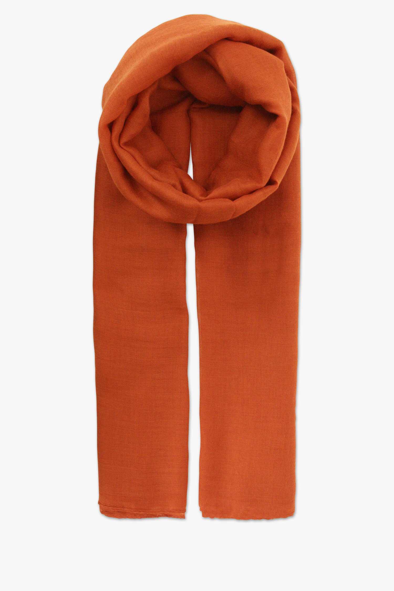 Foulard uni rouge-brun de Liberty Island pour Femmes