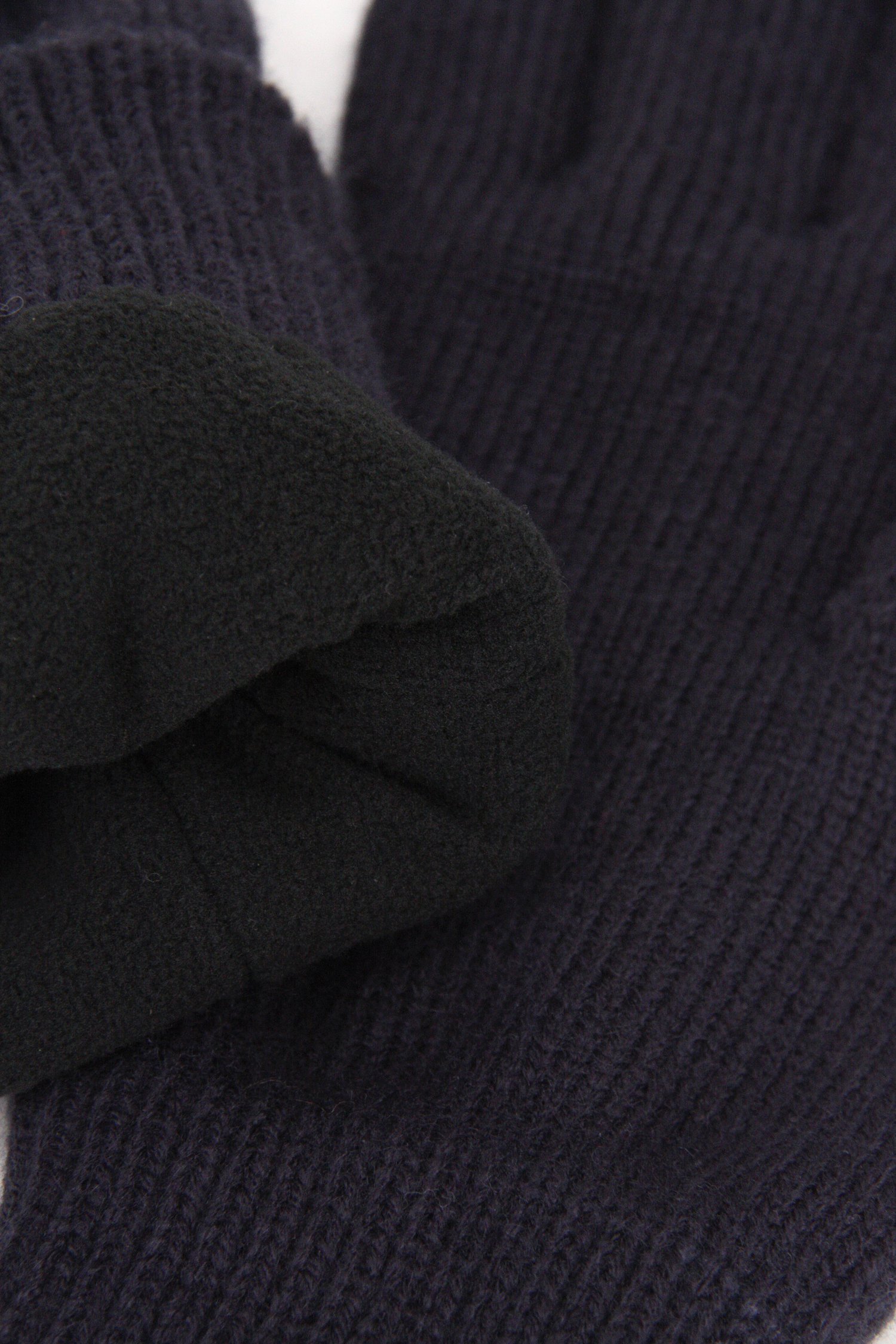 Gants bleus avec doublure en polaire de Ravøtt pour Hommes