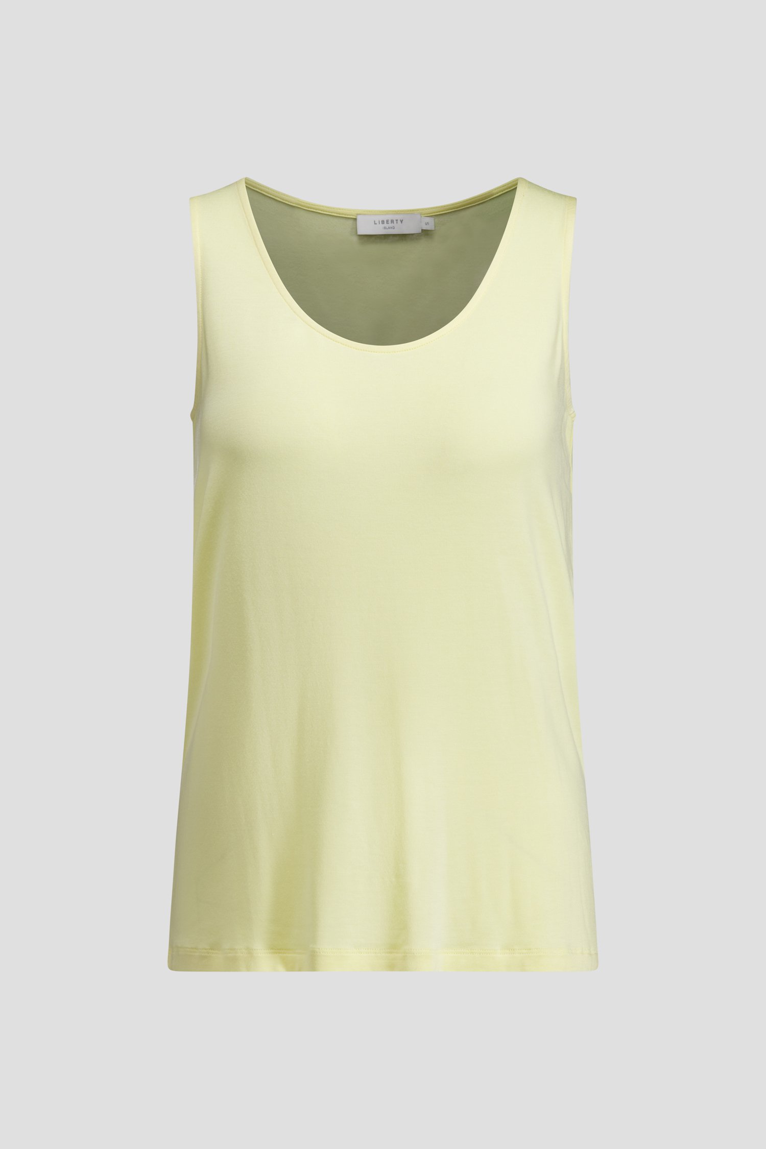 Productfoto 1 van Geel basic topje door Liberty Island voor Dames