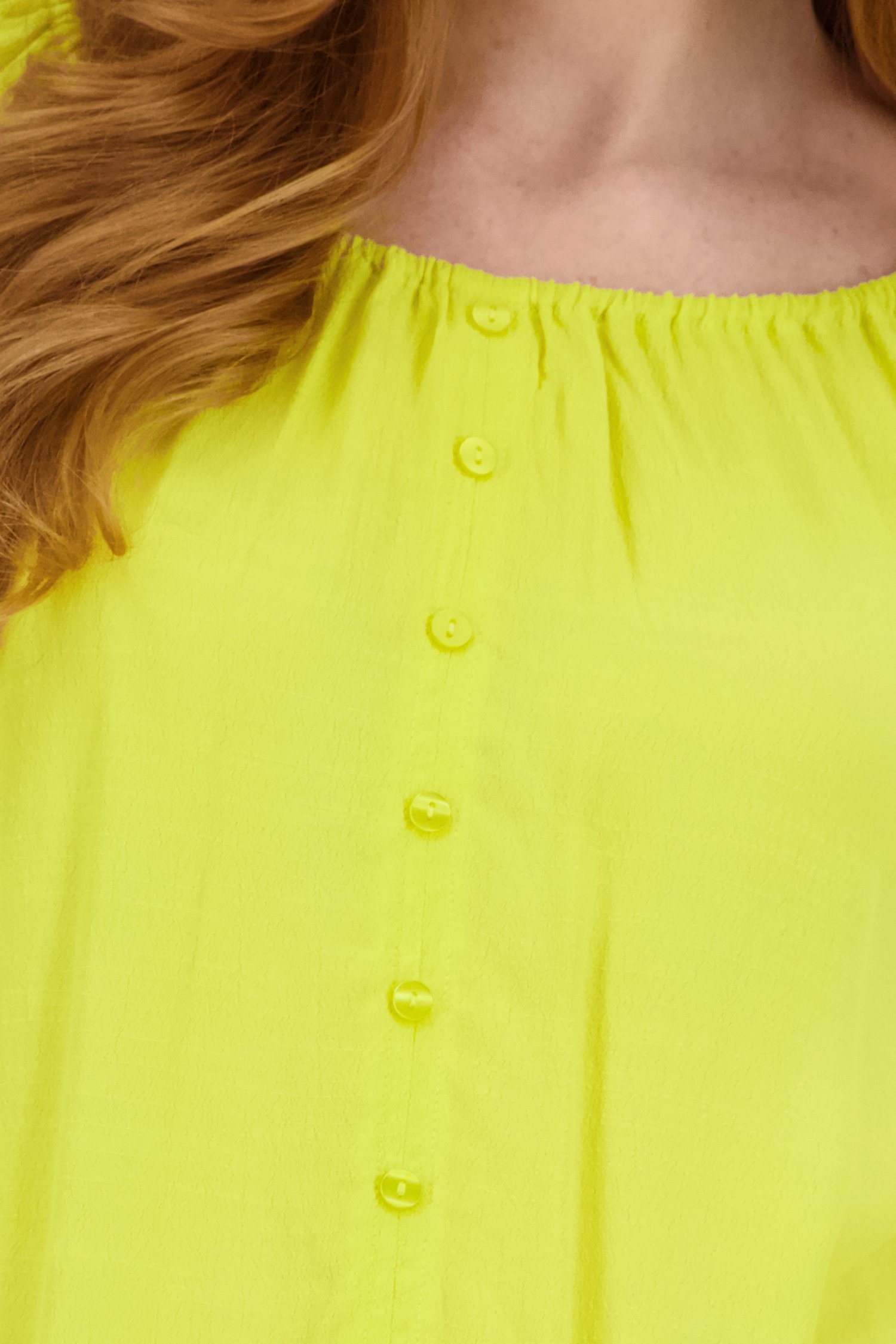 Geelgroene blouse  van Libelle voor Dames