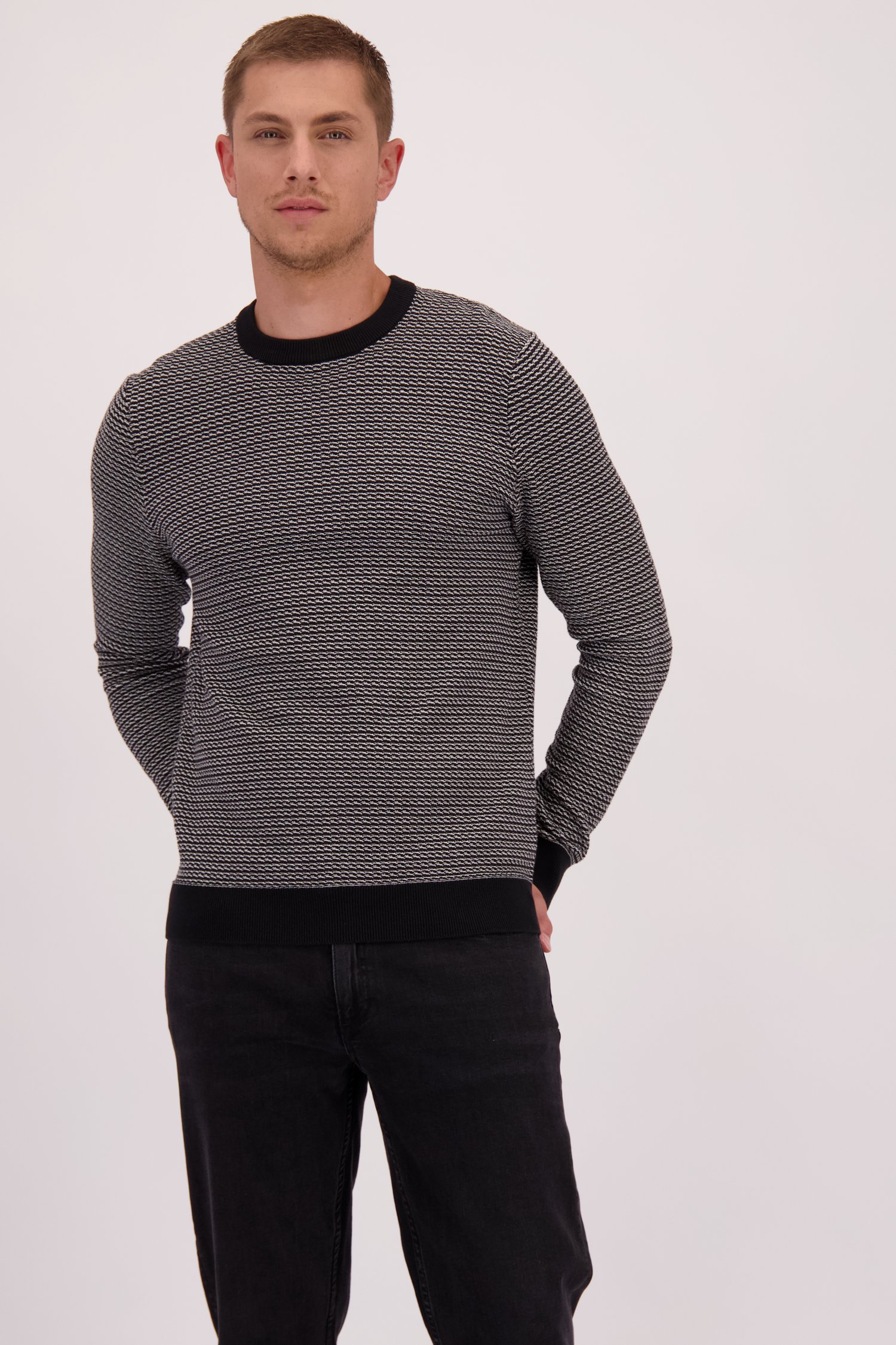 ONLY & SONS Gebreide trui voor mannen ONSLOUI, zwart, L ONLY & SONS Gebreide trui voor mannen ONSLOUI, zwart, L