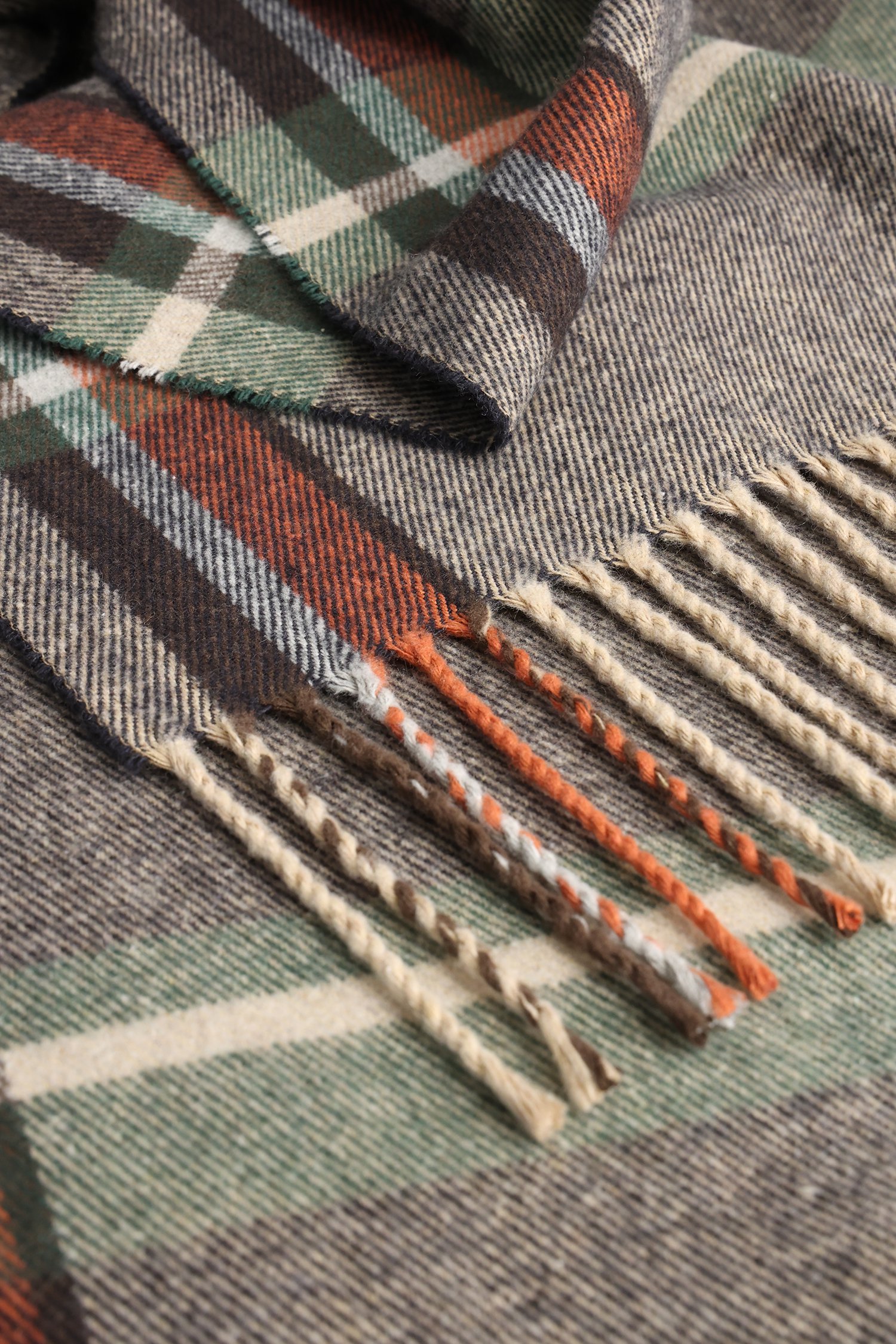 Productfoto 1 van Geruite sjaal in herfsttinten door Modeno voor Heren