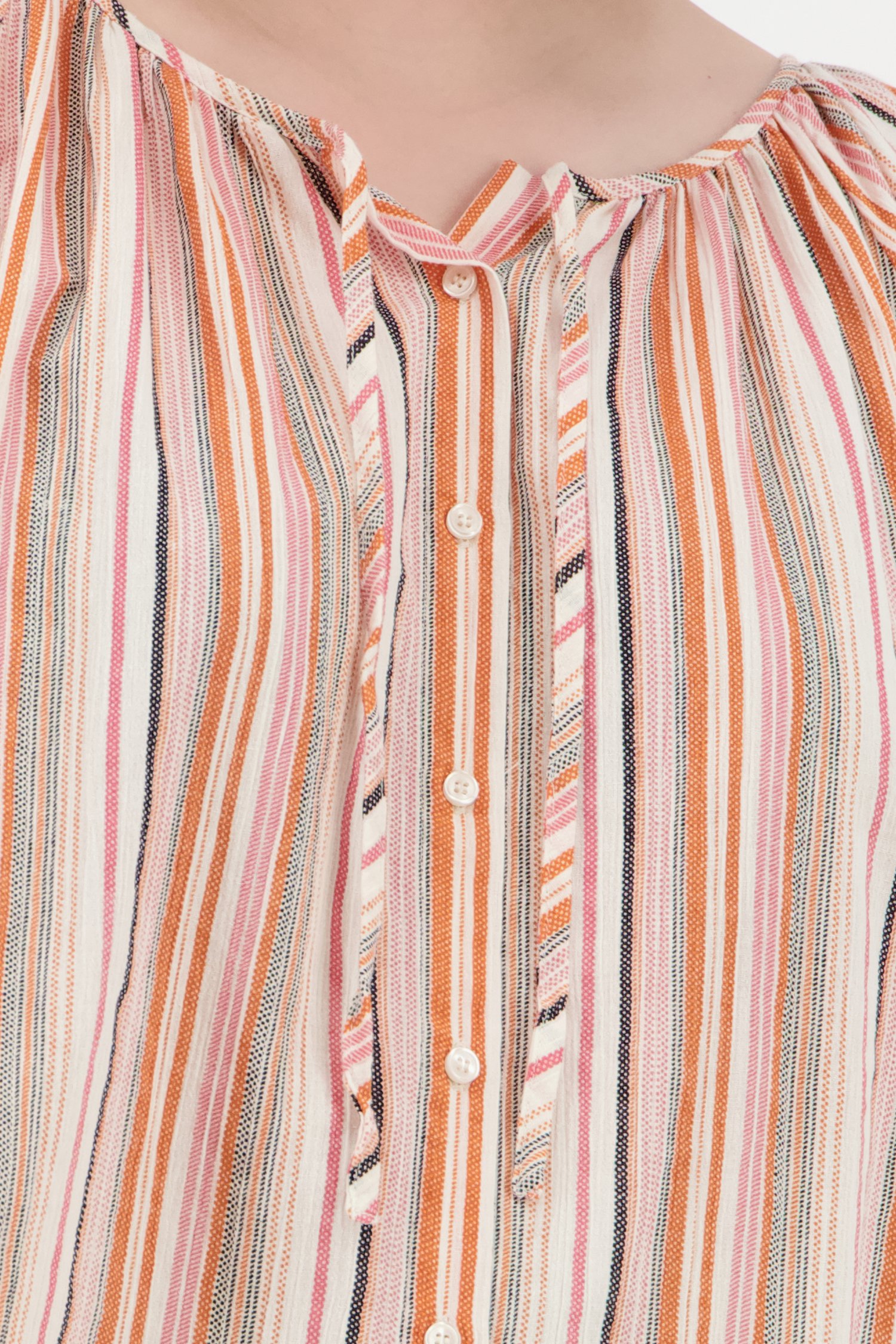 Gestreepte blouse in roze en oranje van Fransa voor Dames