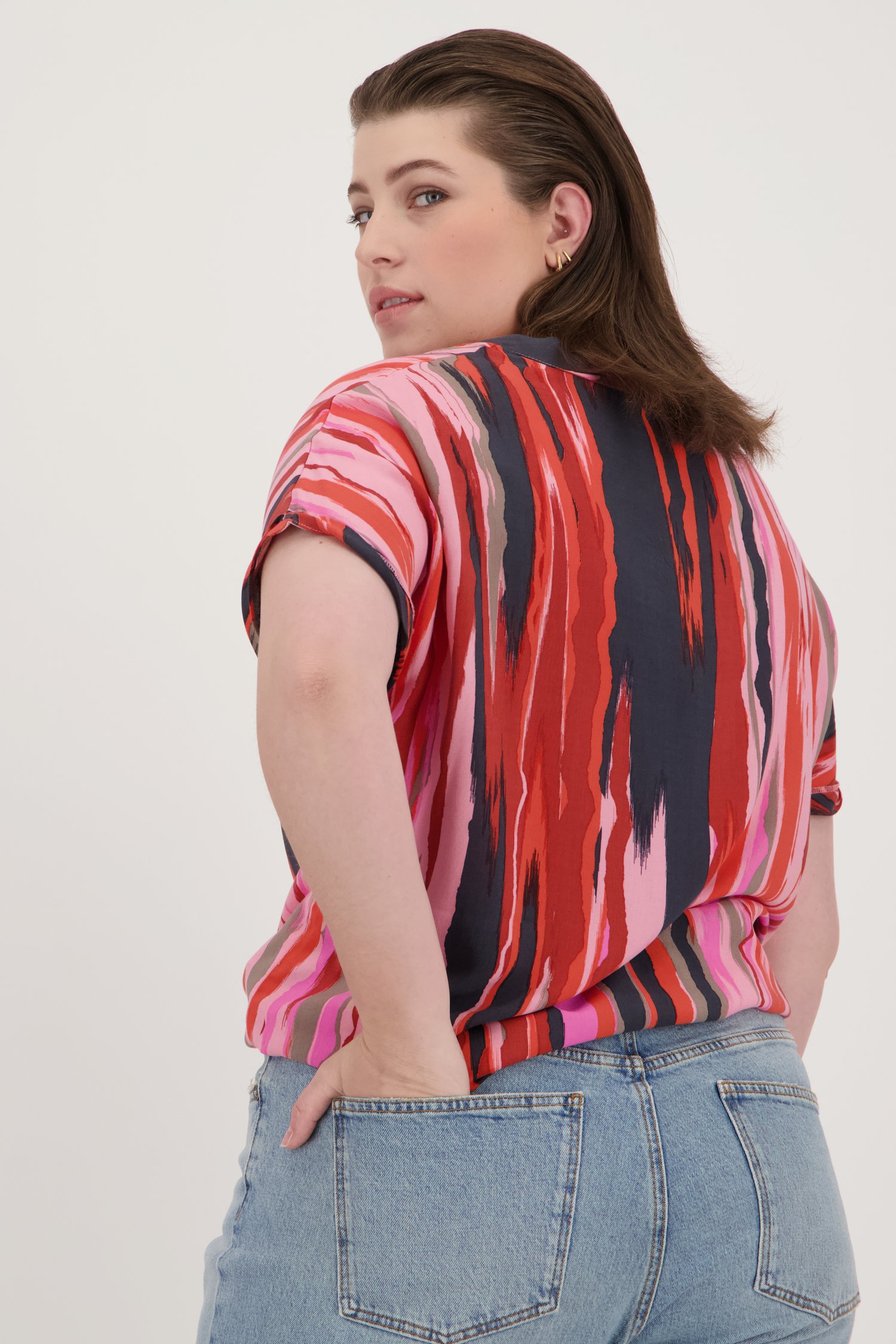 Gestreepte blouse van Only Carmakoma voor Dames