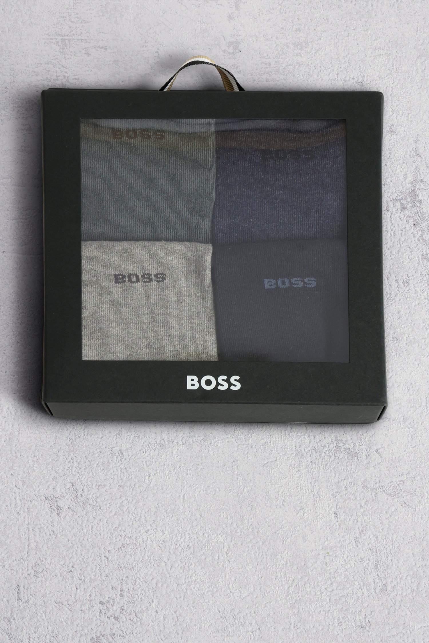Productfoto 1 van Giftbox diverse sokken - 4 paar  door Hugo Boss voor Heren