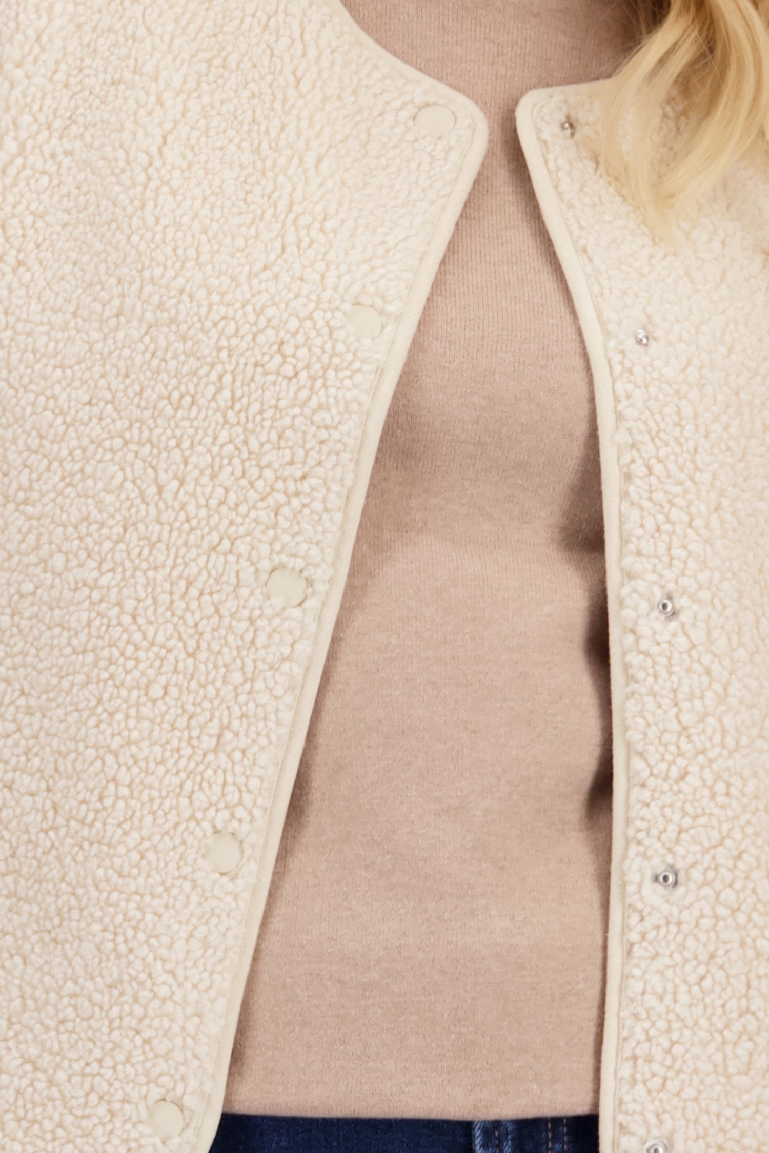 Détail de Gilet beige réversible de Libelle pour Femmes