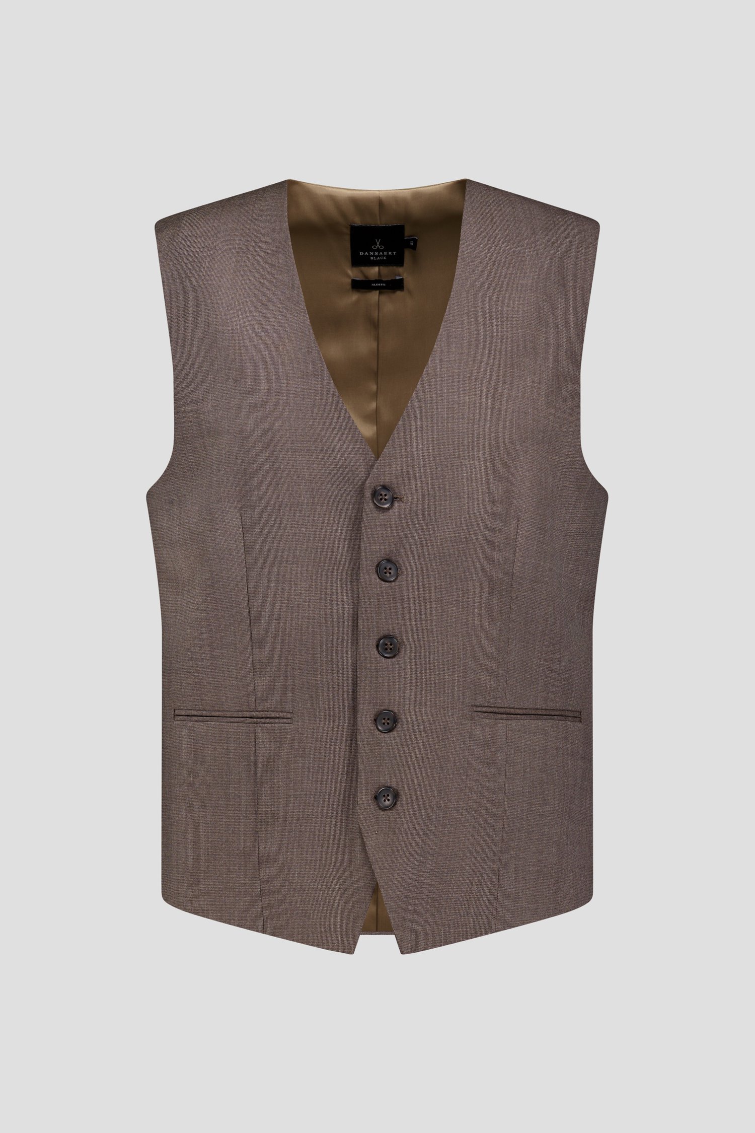 Photo produit 1 de Gilet marron - slim fit  de Dansaert Black pour Hommes
